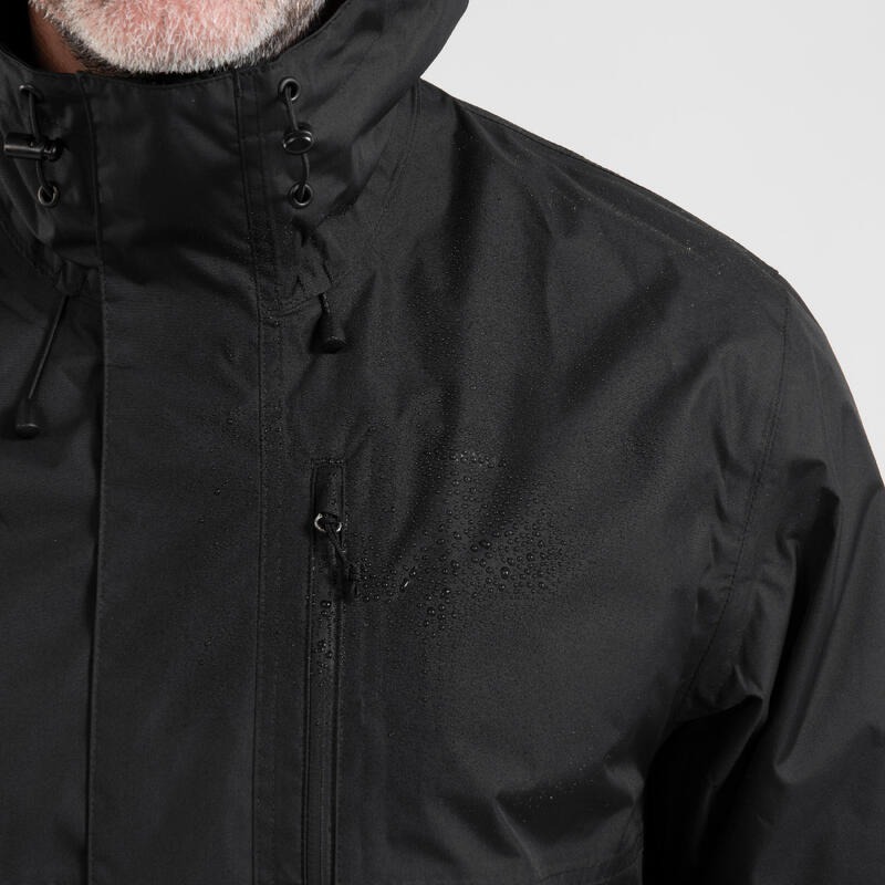 Дощовик чоловічий Quechua NH500 8796550 3XL/UA60-62 L34 чорнийфото