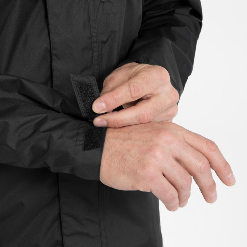 Дождевик мужской Quechua NH500 8796550 S/W30 L33 черный фото 