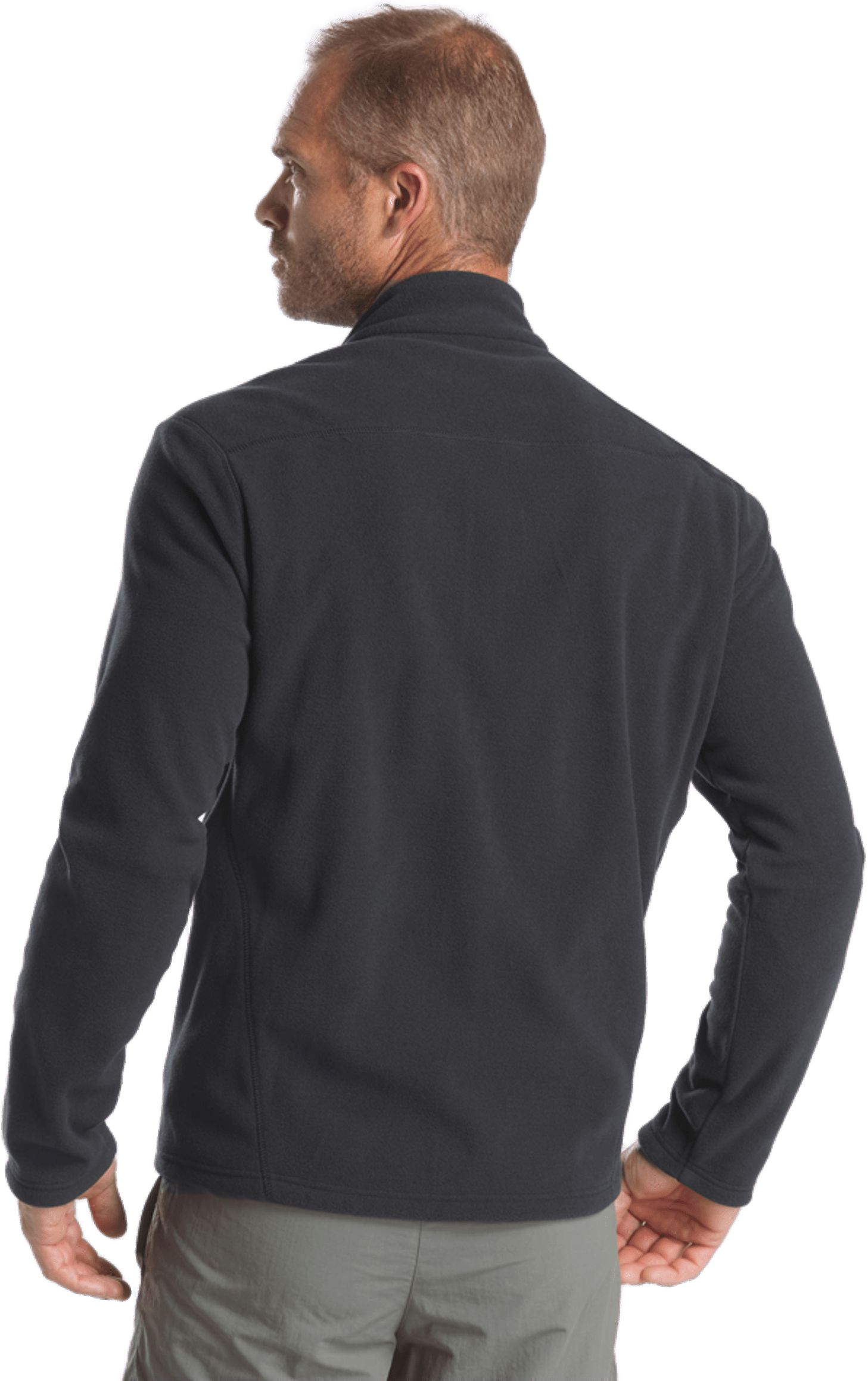 Кофта мужская для туризма Quechua MH120 8606098 XS черная фото 