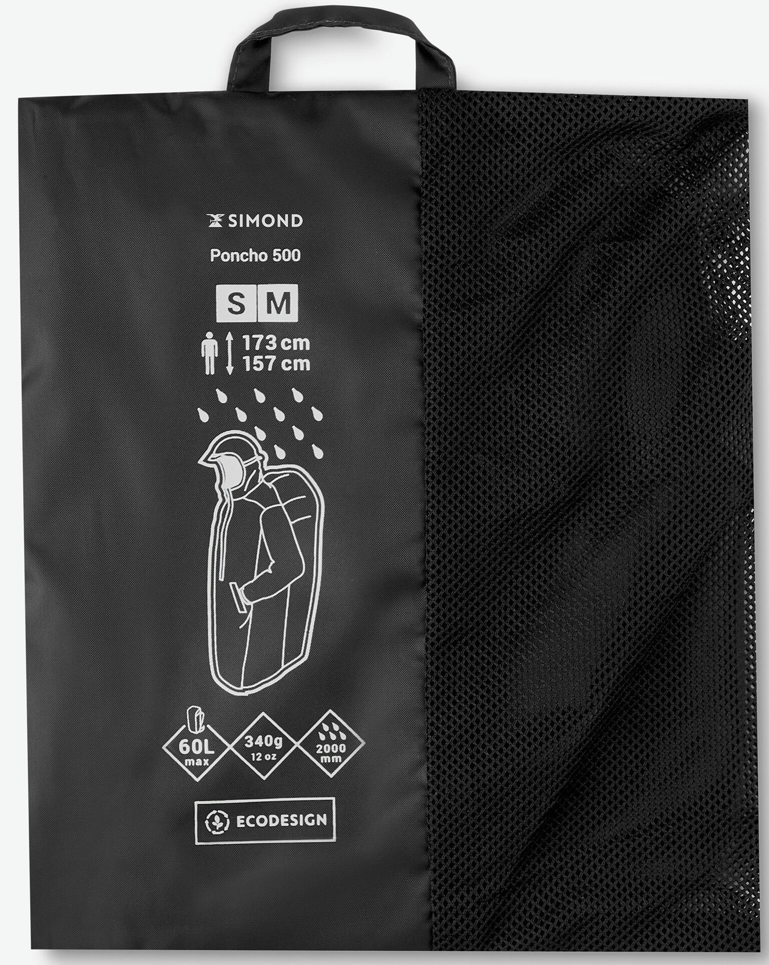 Дощовик-пончо Forclaz MT500 8586260 SM чорнийфото5