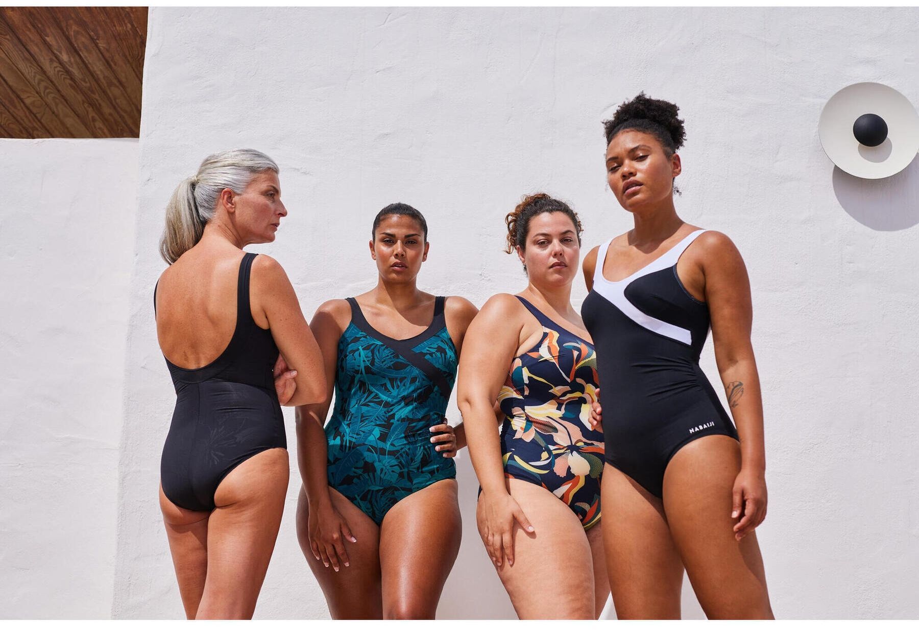 Купальник злитий для аквагімнастики Nabaiji Karli 8270507 44 чорнийфото7