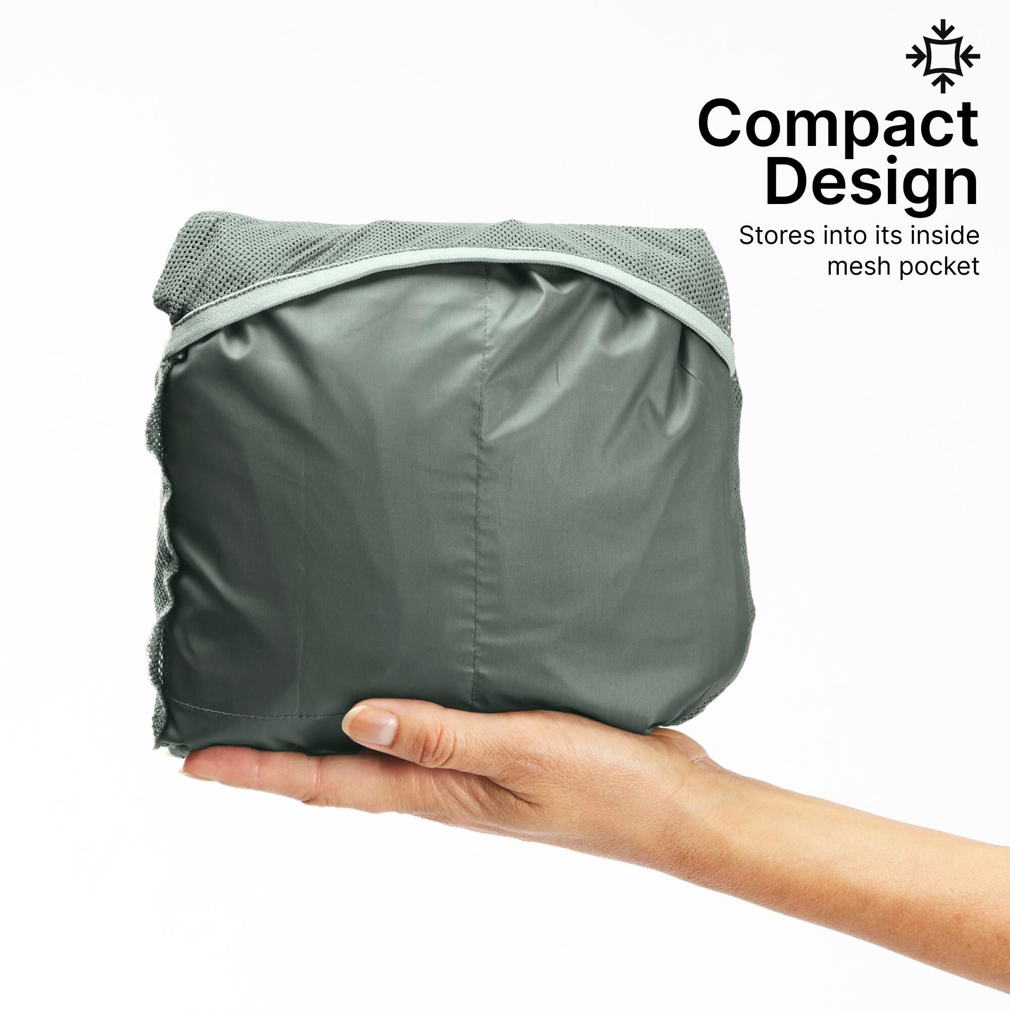 Дощовик жіночий Quechua Raincut Long водонепроникний 8589389 2XL зеленийфото