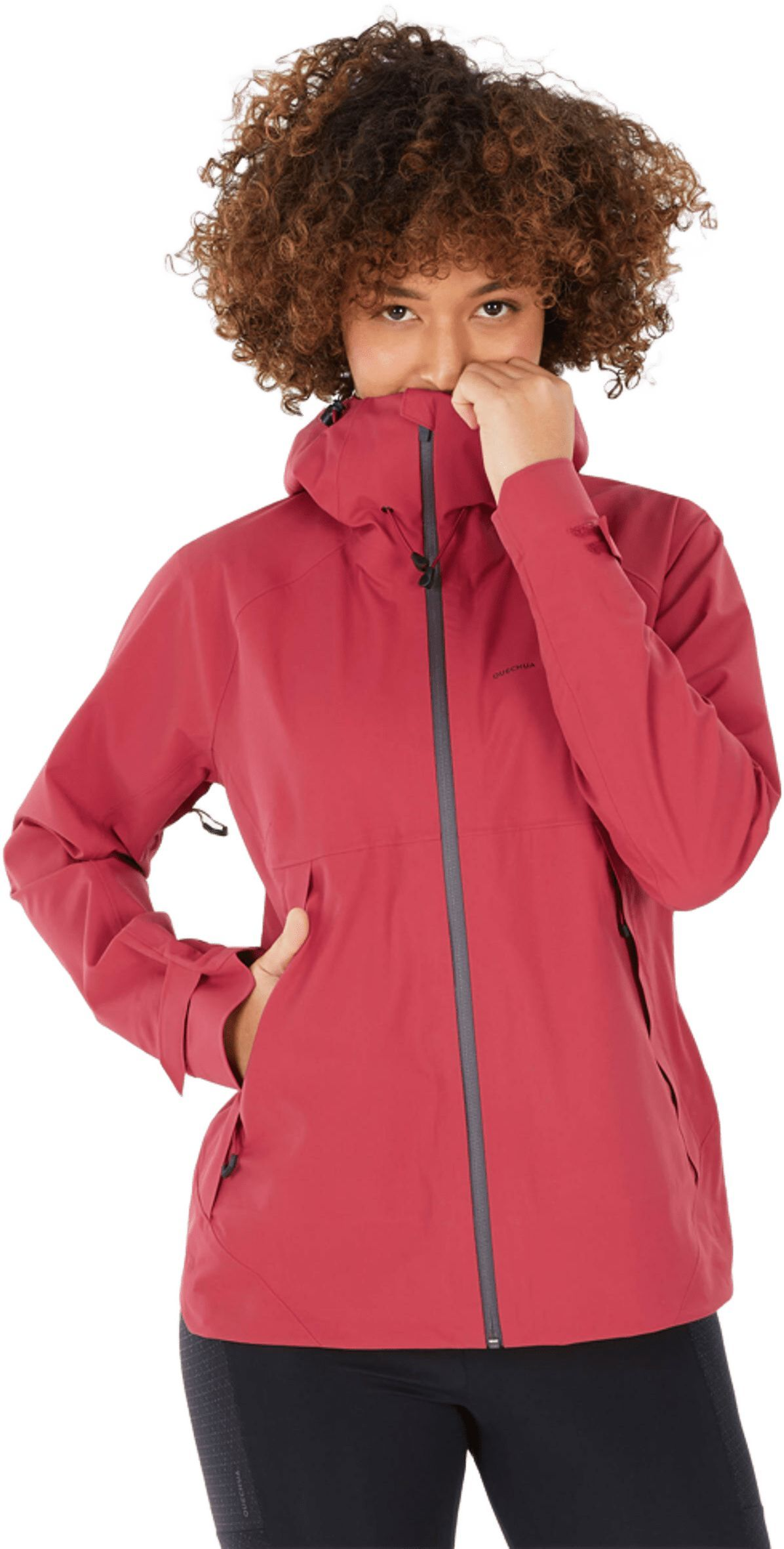 Куртка жіноча для гірського туризму Quechua MH500 8841101 3XL червонафото