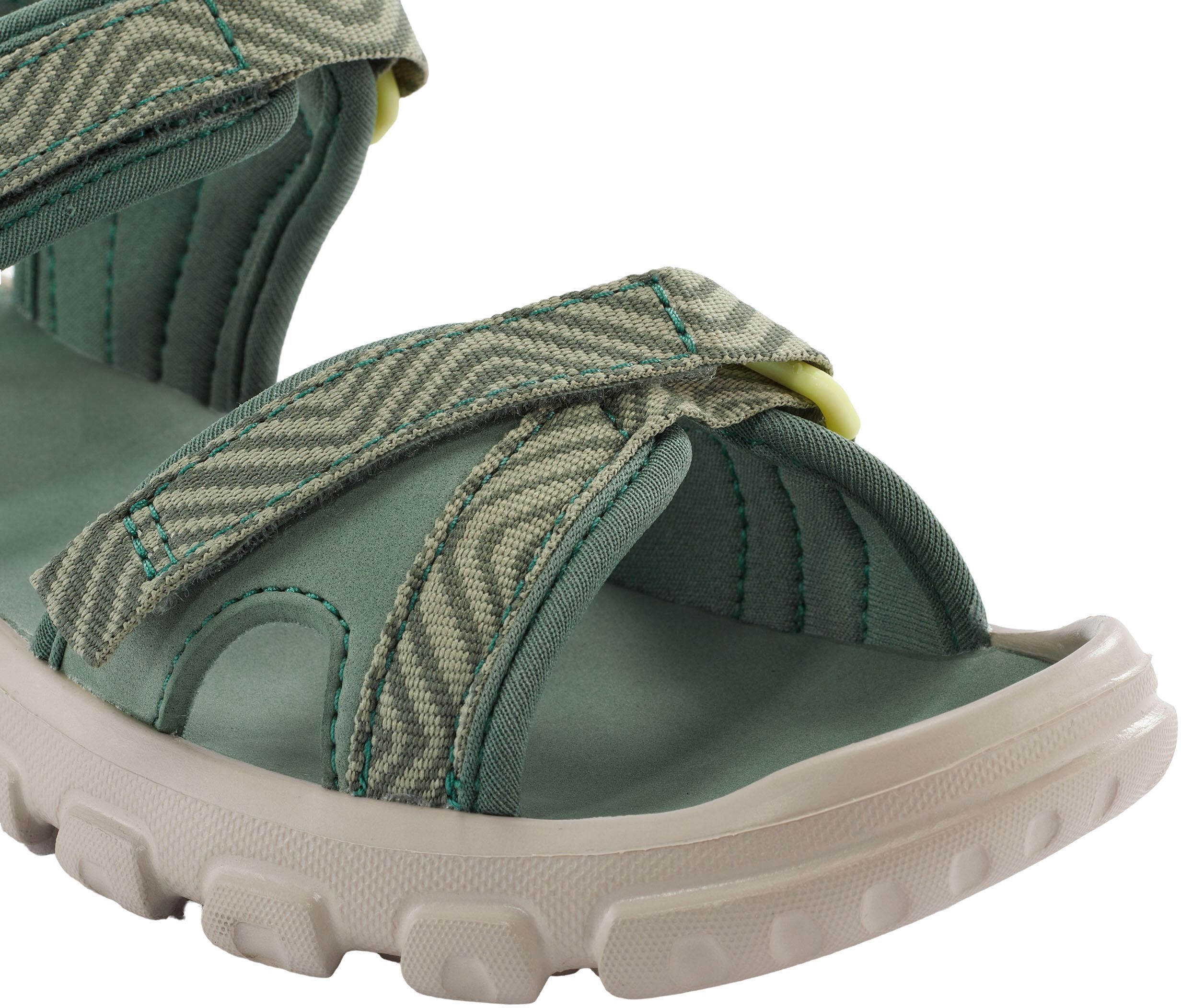 Сандали детские для туризма Quechua 100 8881620 36/37 зеленый/бежевый фото 