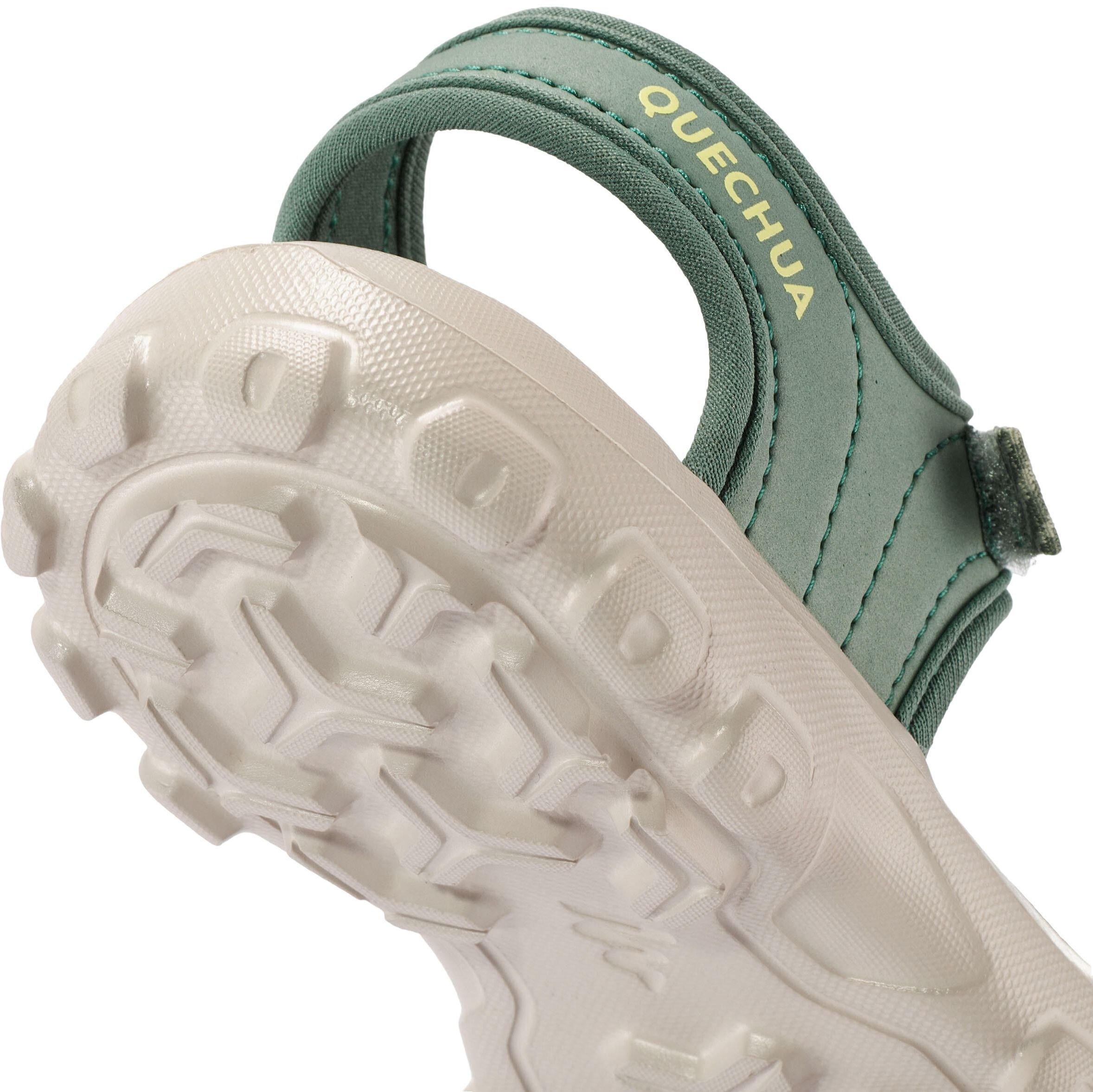 Сандали детские для туризма Quechua 100 8881620 38/39 зеленый/бежевый фото 