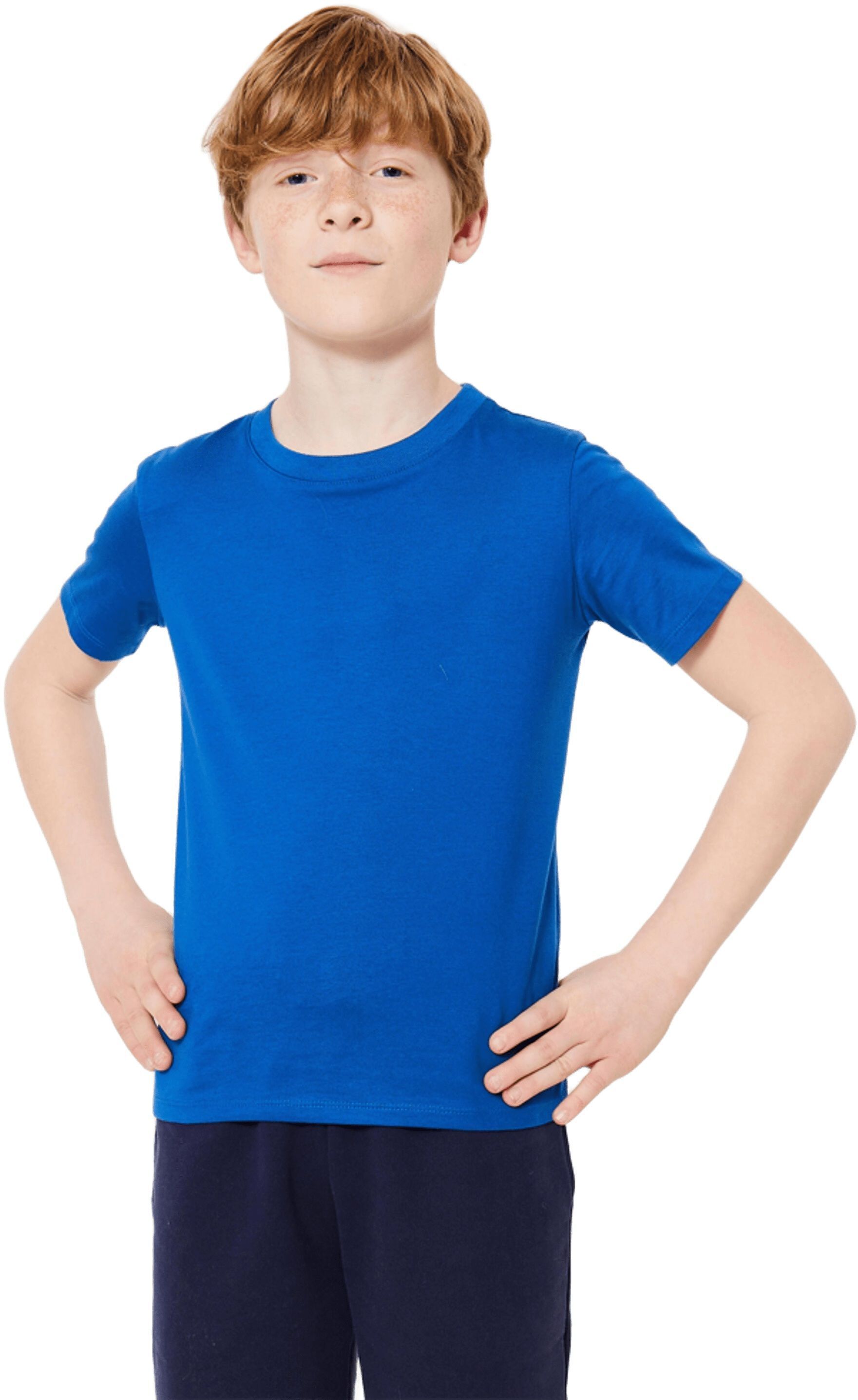 Футболка детская Domyos 500 8751825 5-6 лет (113-122 см) синяя фото 3