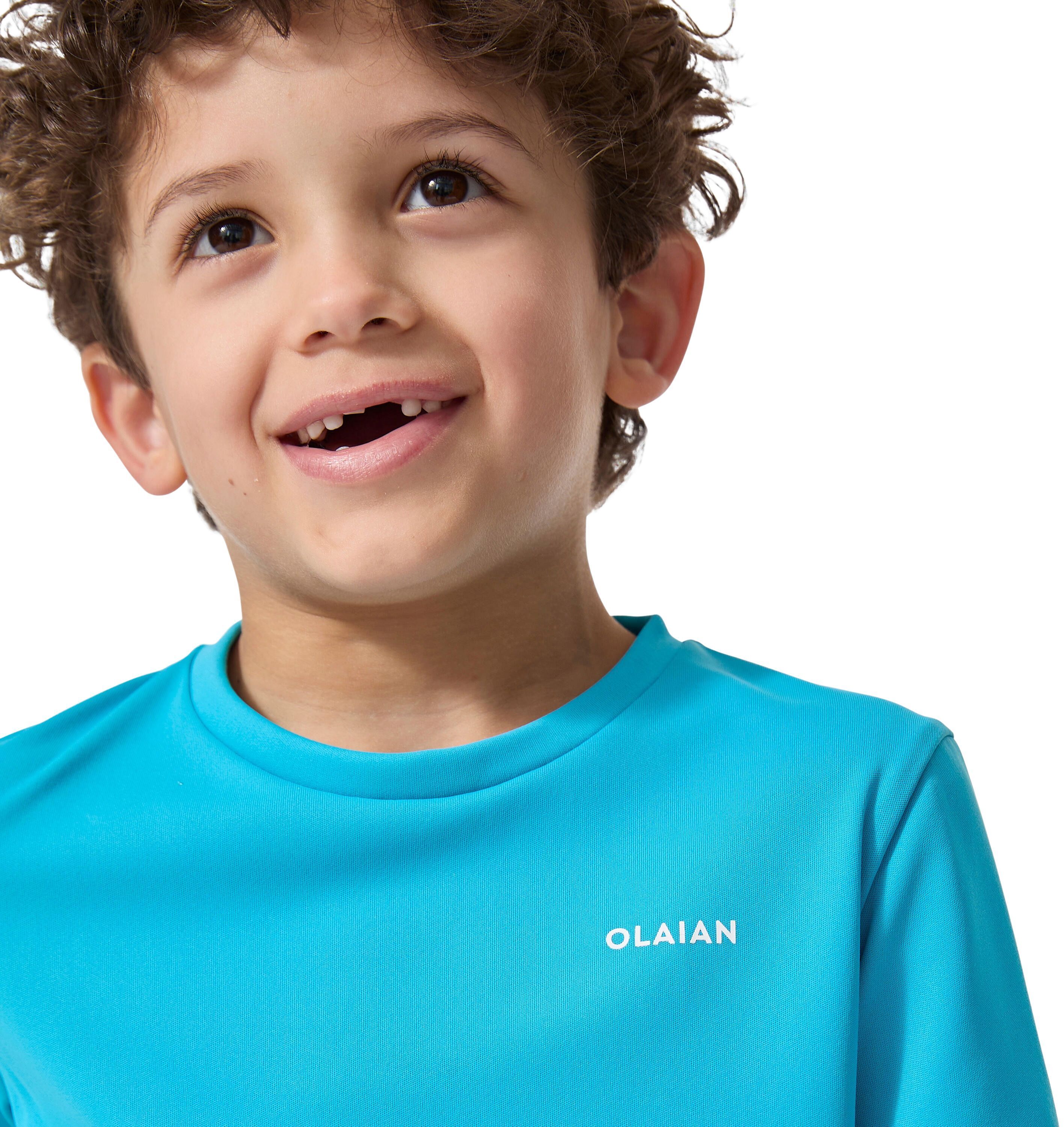 Футболка детская солнцезащитная Olaian 100 8611587 7-8 лет (123-130 см) синяя фото 5