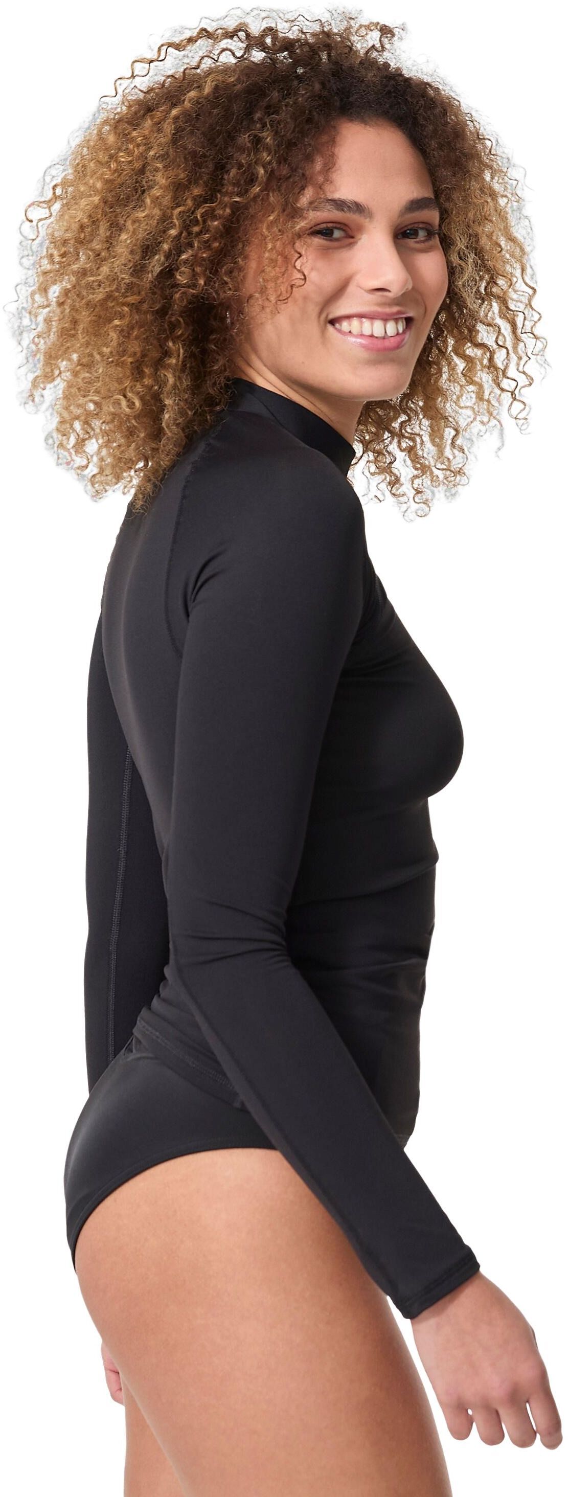 Лонгслив женский солнцезащитный для серфинга Olaian 8485993 M черный фото 