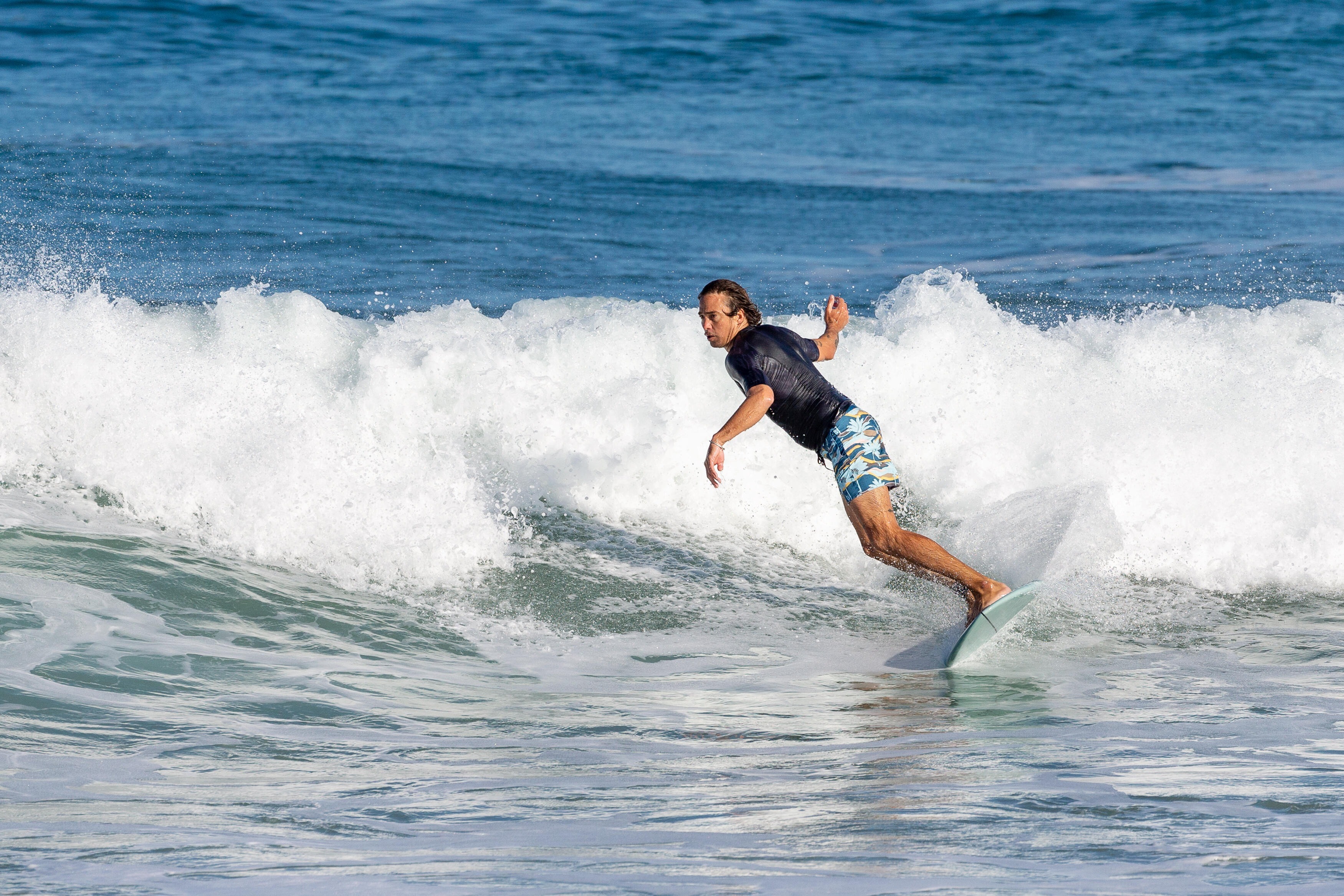 Футболка чоловіча для серфінгу з УФ-захистом Olaian 500 8789652 XL чорнафото