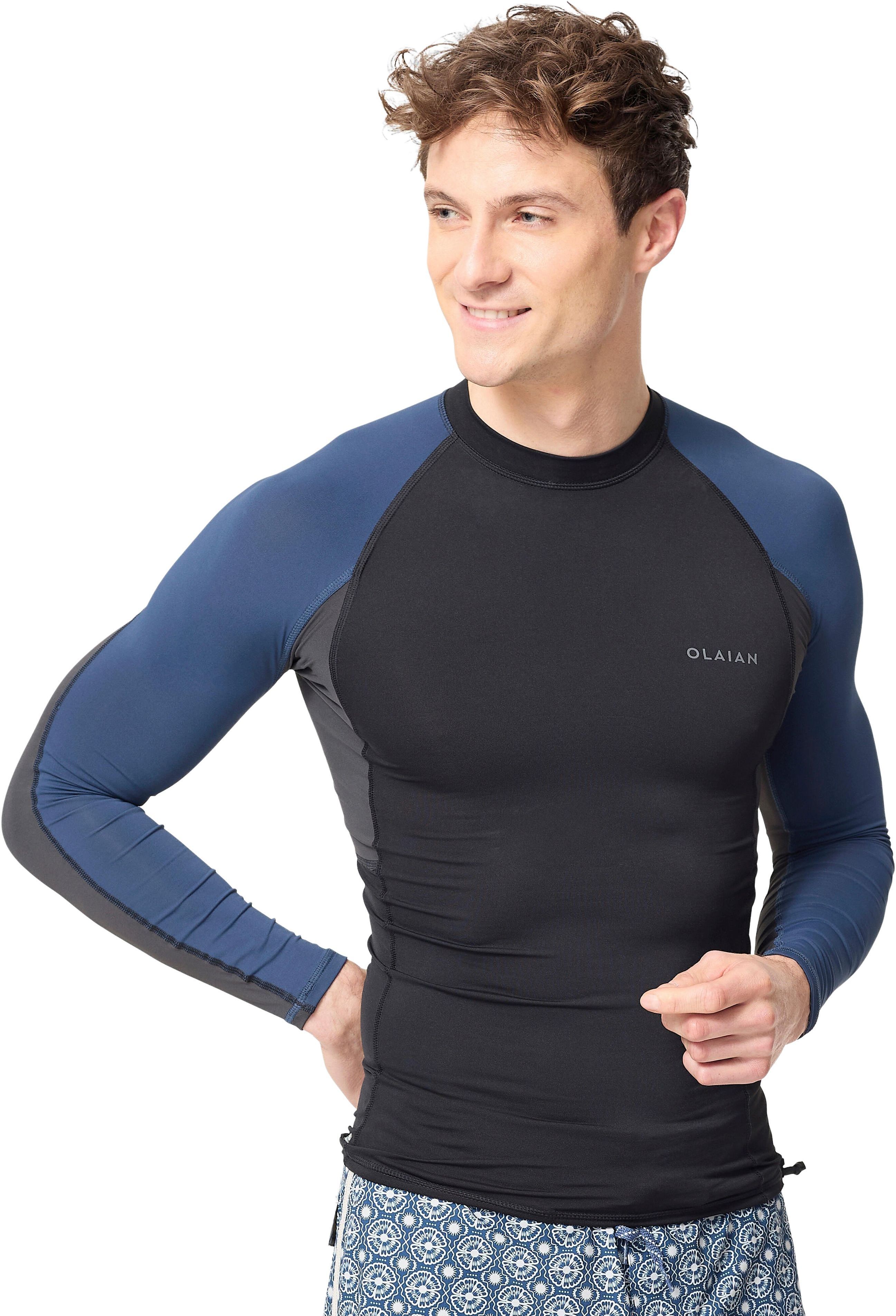 Лонгслів чоловічий сонцезахисний Olaian 500 8645541 XL чорнийфото