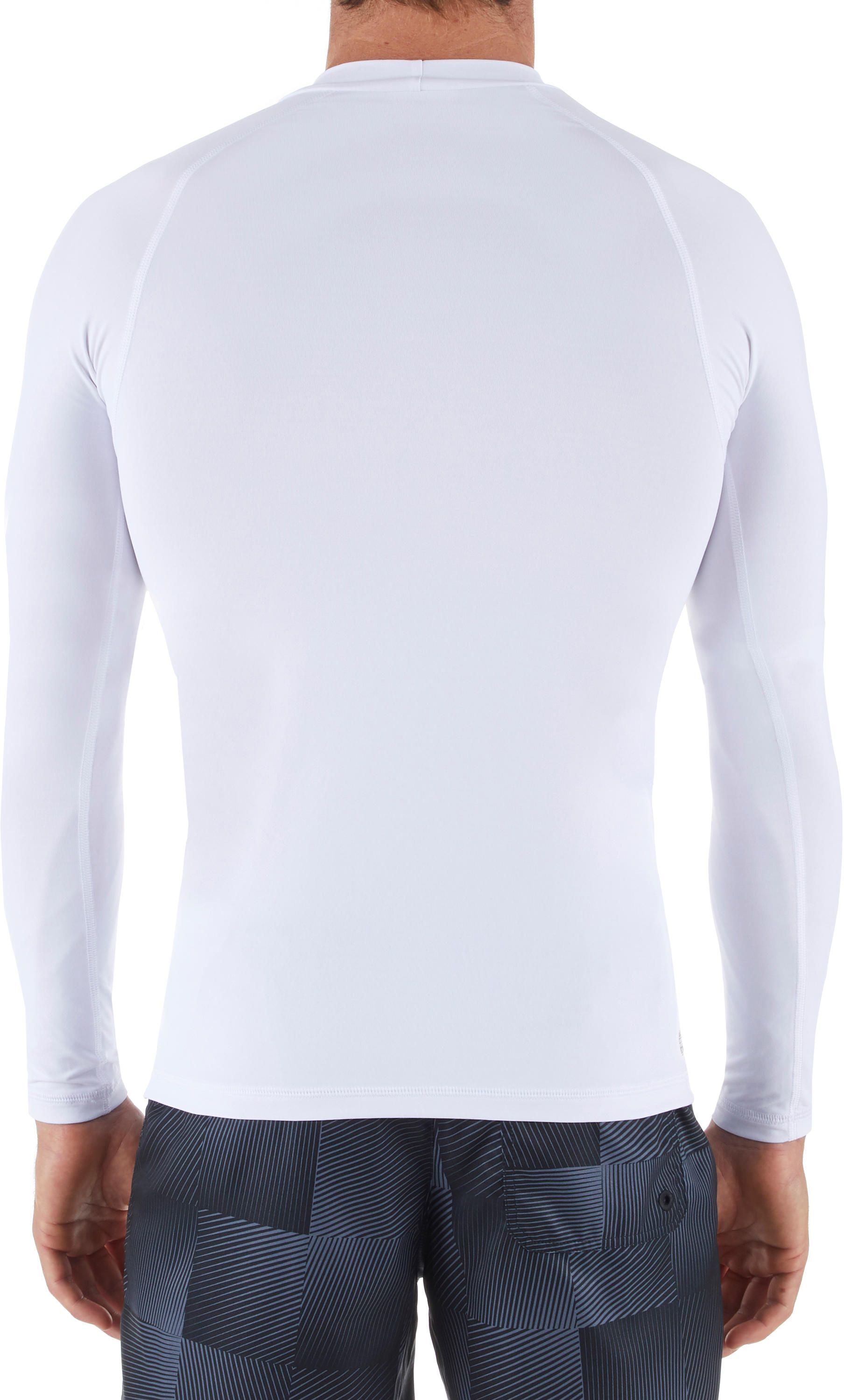 Лонгслив мужской солнцезащитный для серфинга Olaian 100 8403266 2XL белый фото 