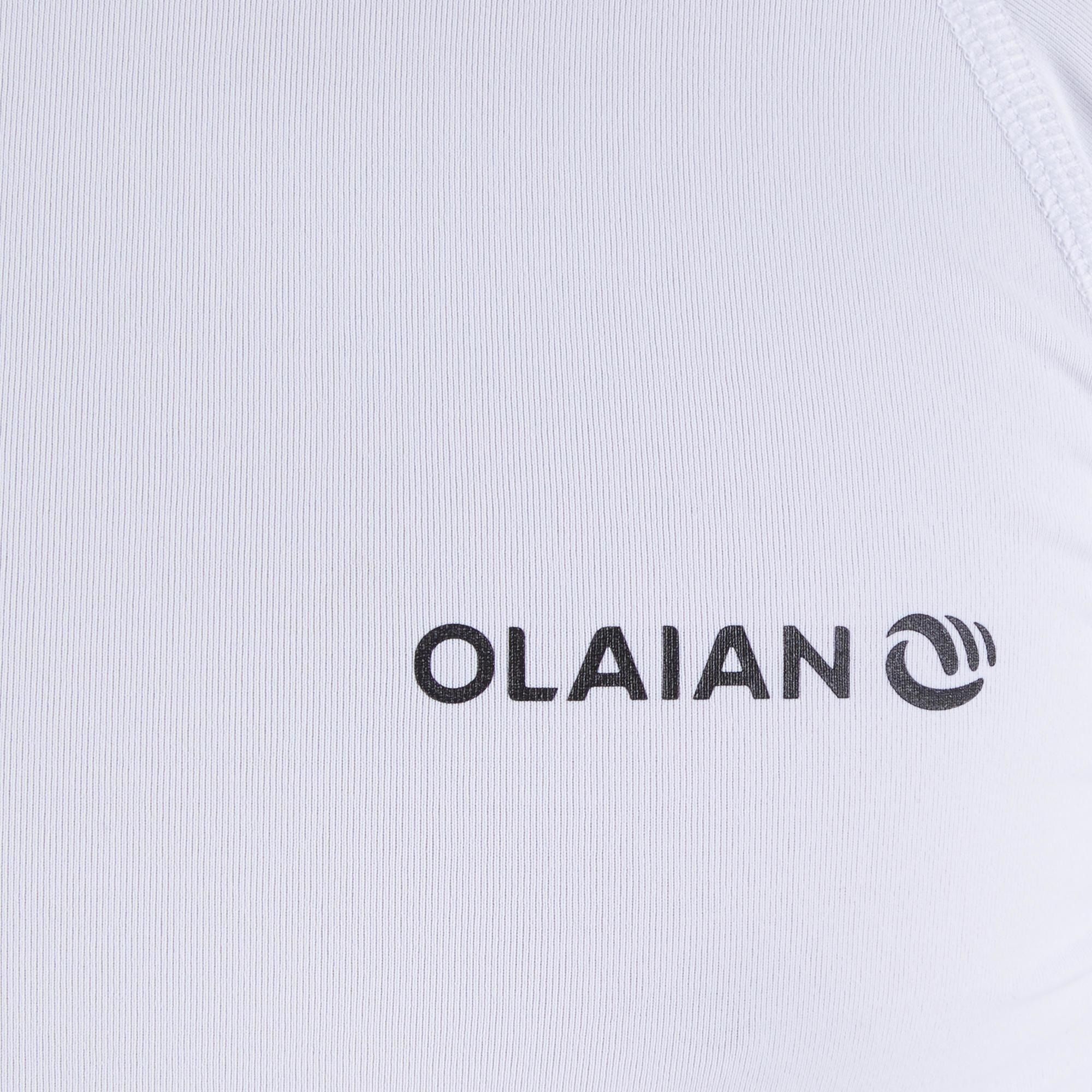 Лонгслів чоловічий сонцезахисний для серфінгу Olaian 100 8403266 3XL білийфото