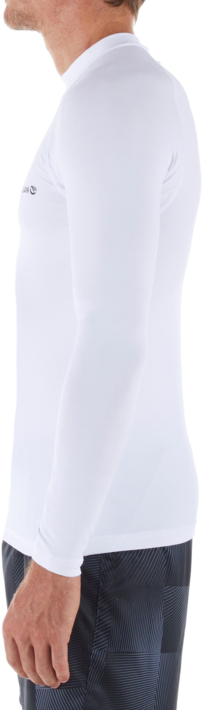 Лонгслив мужской солнцезащитный для серфинга Olaian 100 8403266 L белый фото 