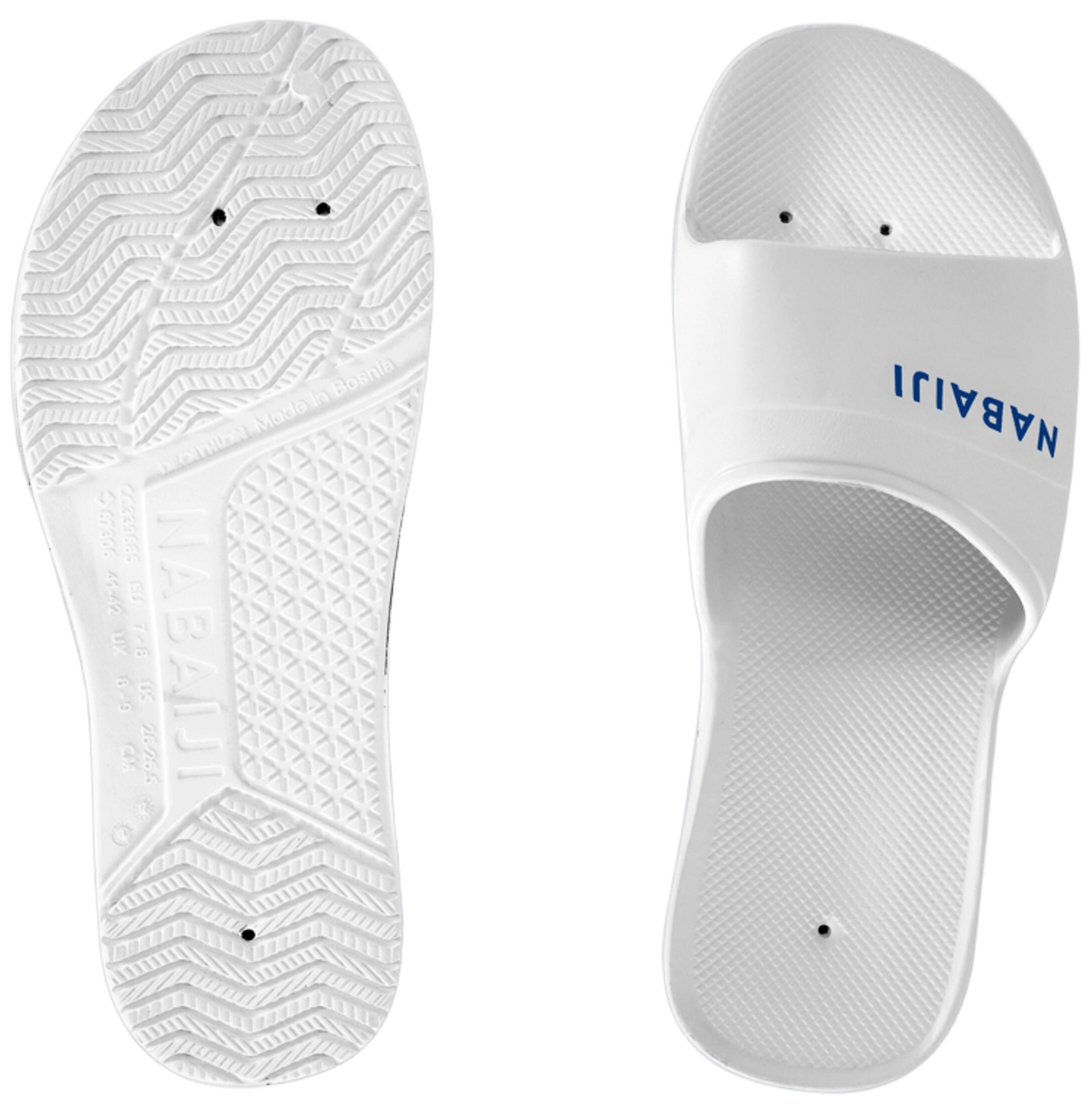 Шлепанцы для бассейна Nabaiji 100 8756392 37 белые фото 