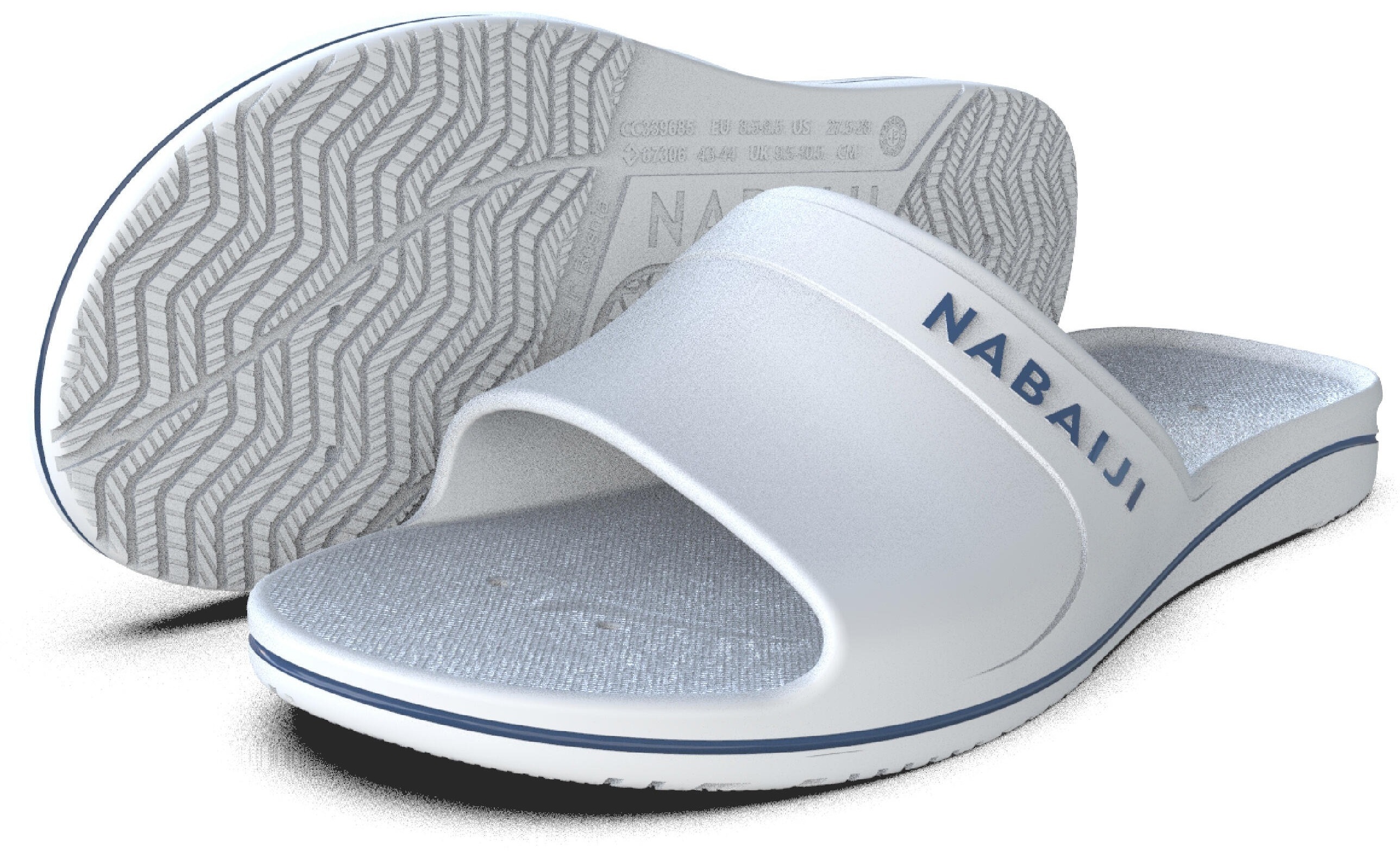 Шлепанцы для бассейна Nabaiji 100 8756392 37 белые фото 