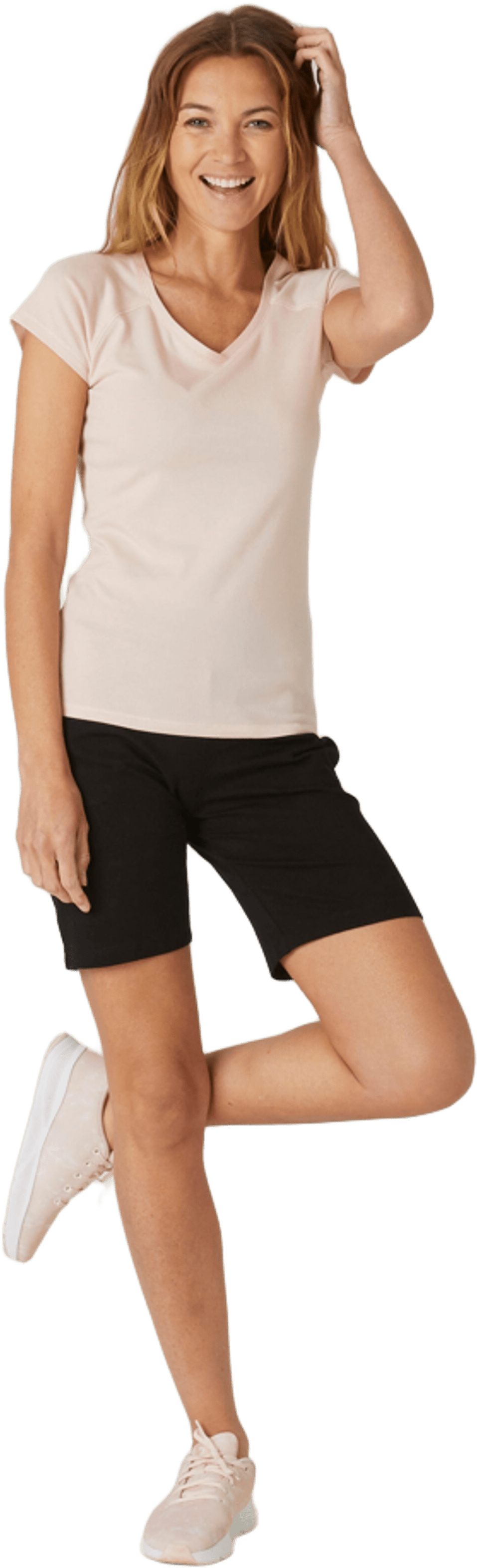 Шорти спортивні жіночі Domyos Fit+ 8645653 L чорніфото4