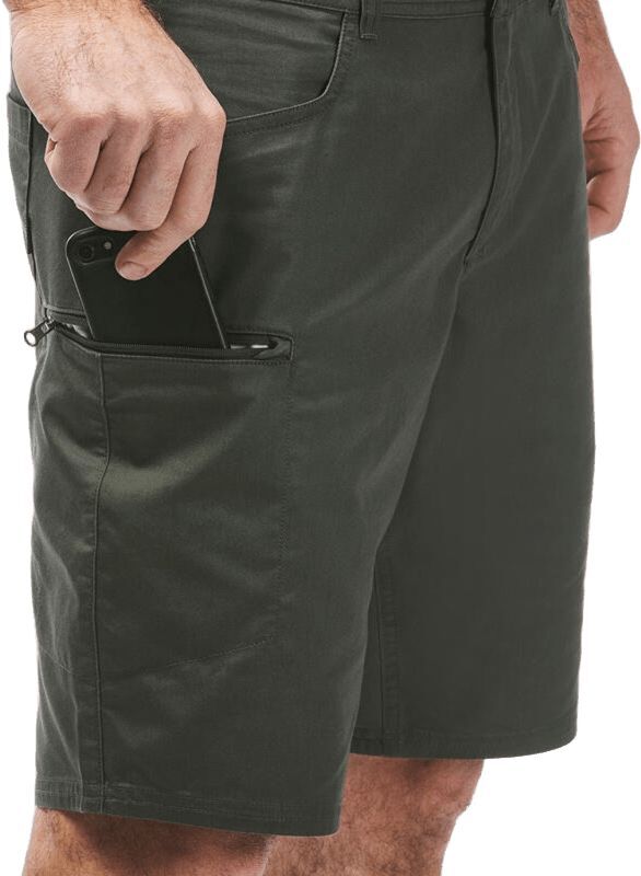Шорты мужские для туризма Quechua NH500 8644372 40 оливковые фото 