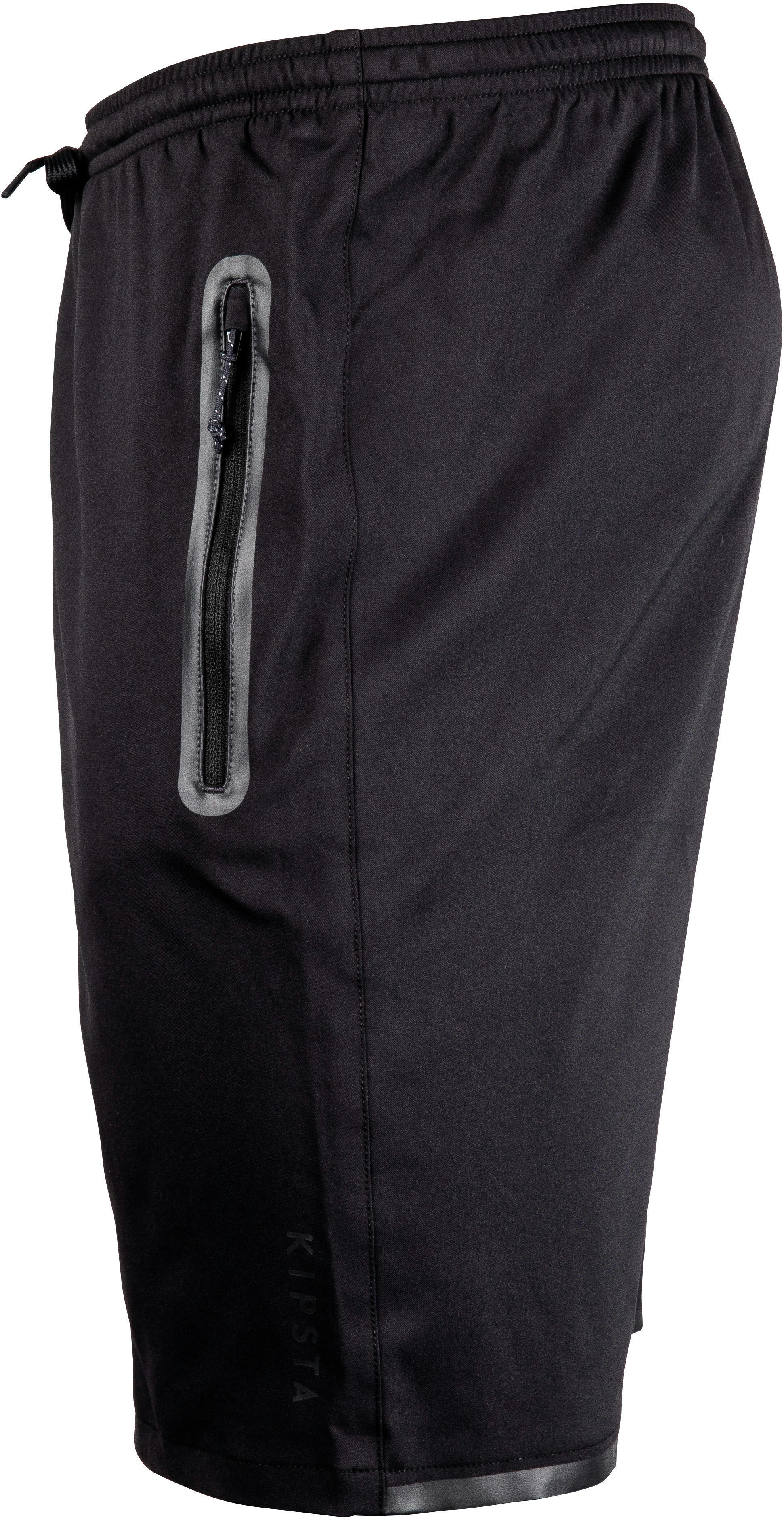 Шорты мужские для футбола Kipsta 500 8585426 M черные фото 4