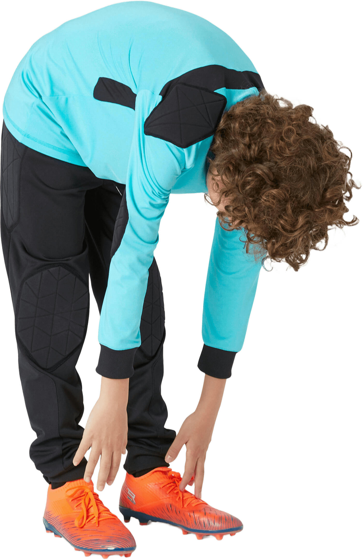 Штаны вратарские детские Kipsta 8586192 10-11 лет (141-150 см) черные фото 6