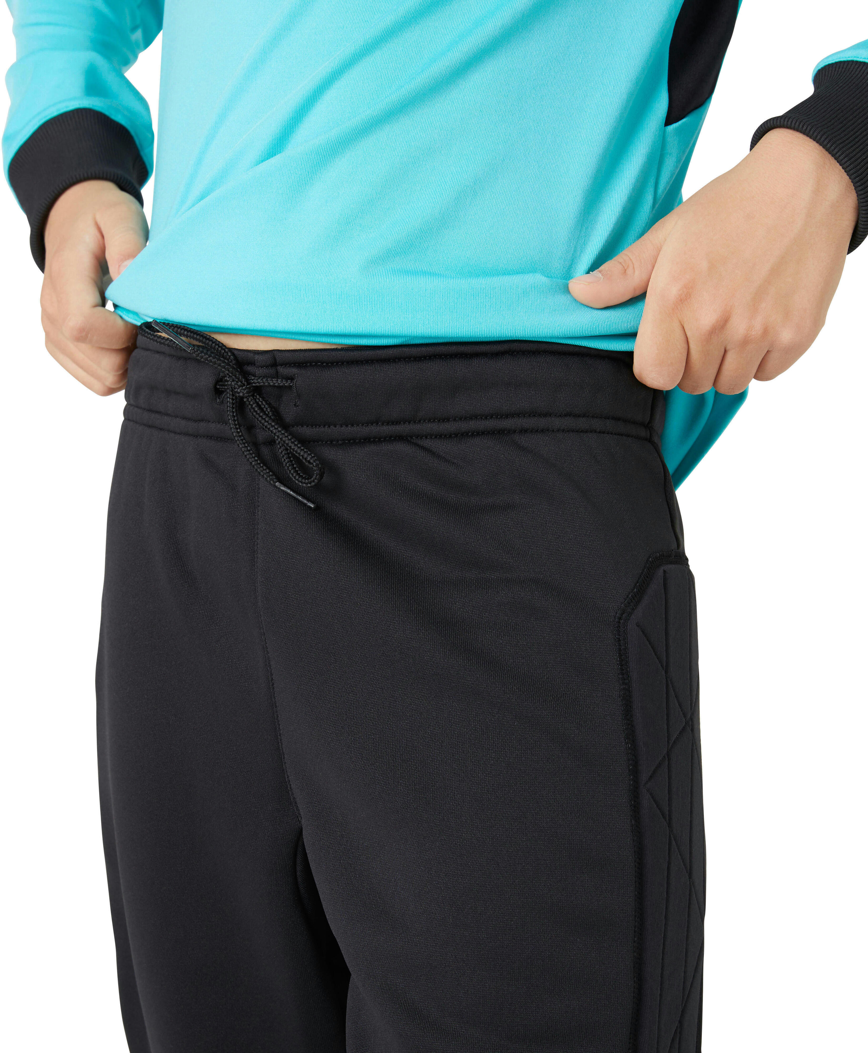 Штаны вратарские детские Kipsta 8586192 10-11 лет (141-150 см) черные фото 3