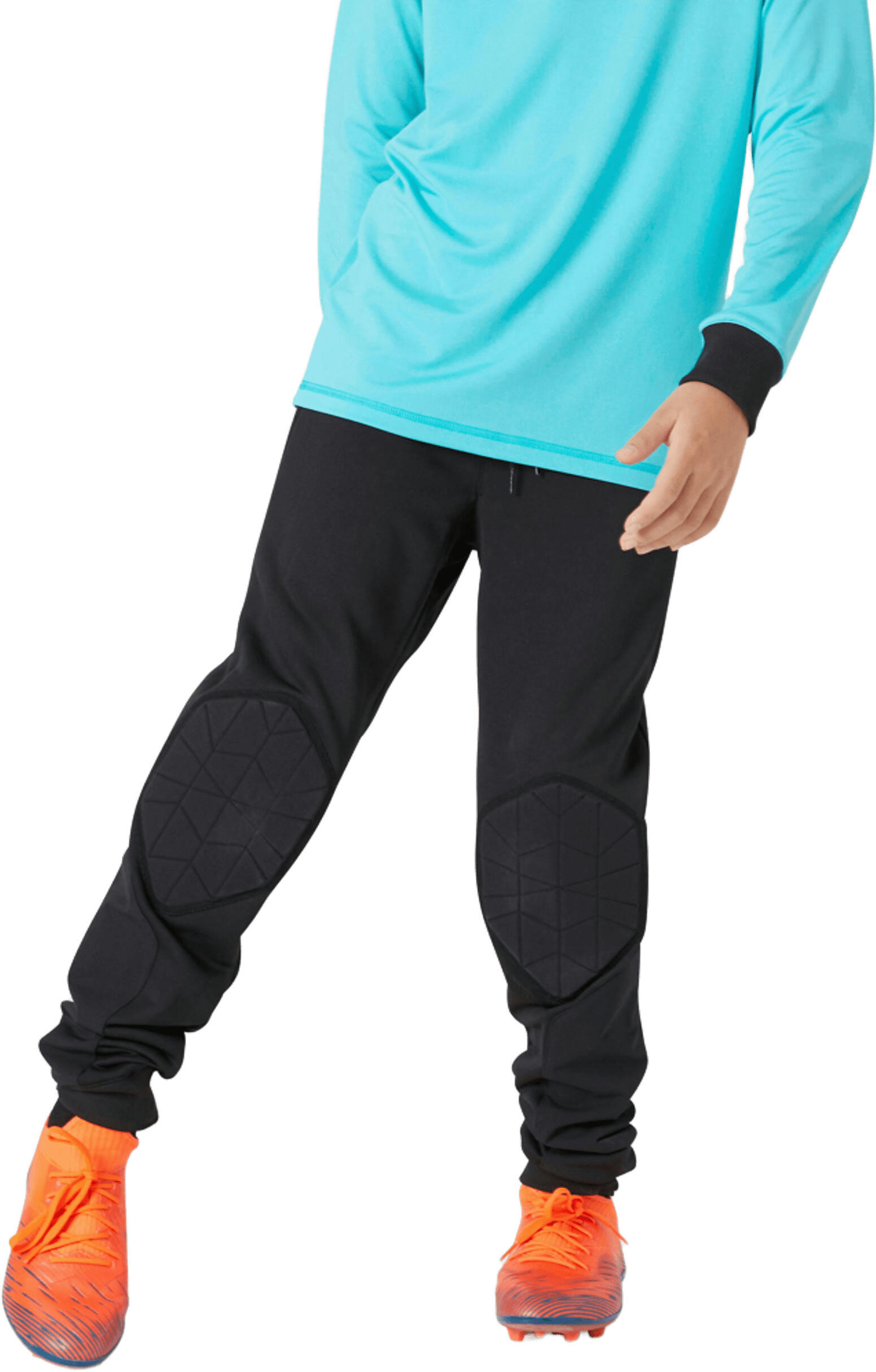 Штаны вратарские детские Kipsta 8586192 10-11 лет (141-150 см) черные фото 5