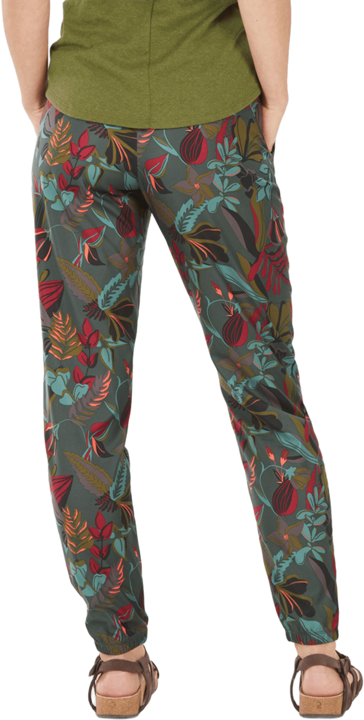 Штани жіночі для туризму Quechua NH100 8844174 34 (L28) зеленіфото2