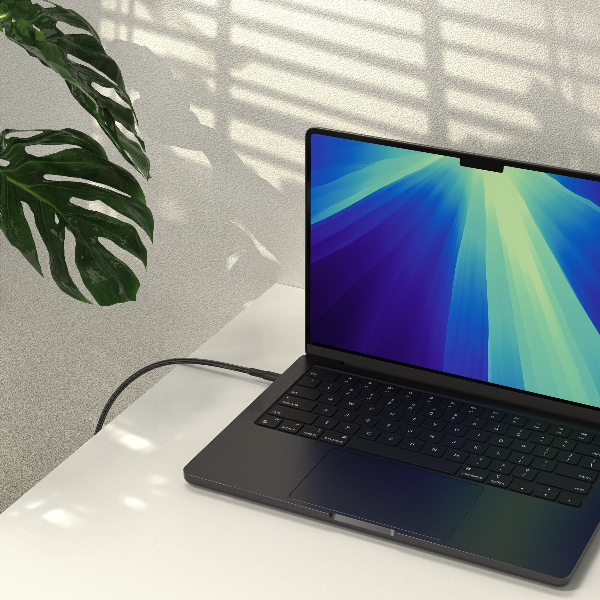 Кабель Belkin Type-C - Type-C 240W плетений 2м, Black (CAB025HQ2MBK)фото