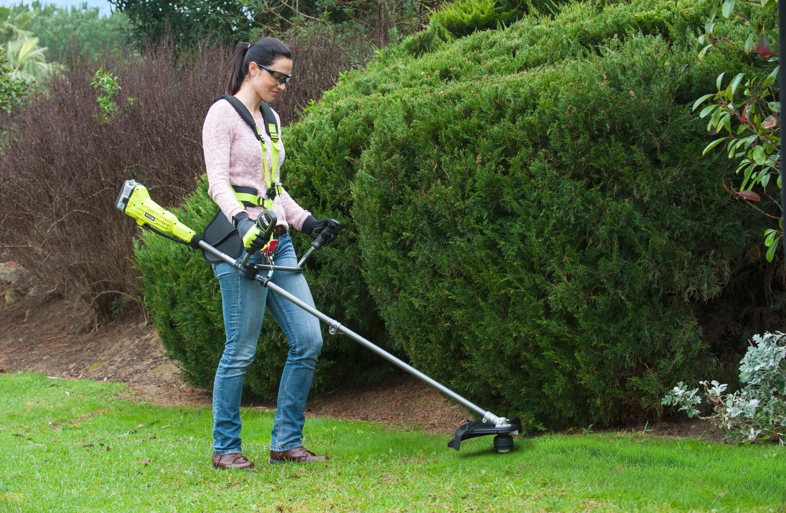 Тример садовий акумуляторний Ryobi ONE+ OBC1820B 18В (без АКБ та ЗП), (5133002619)фото