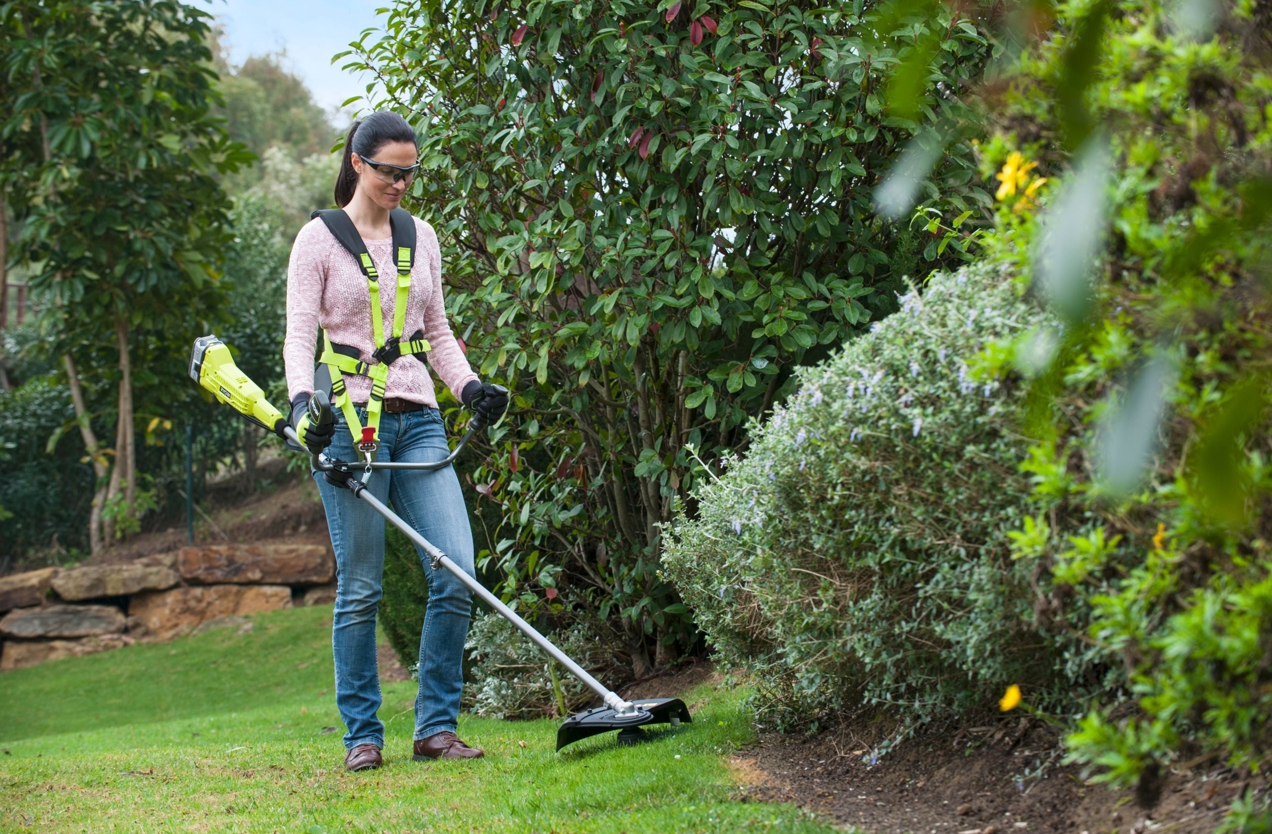 Тример садовий акумуляторний Ryobi ONE+ OBC1820B 18В (без АКБ та ЗП), (5133002619)фото