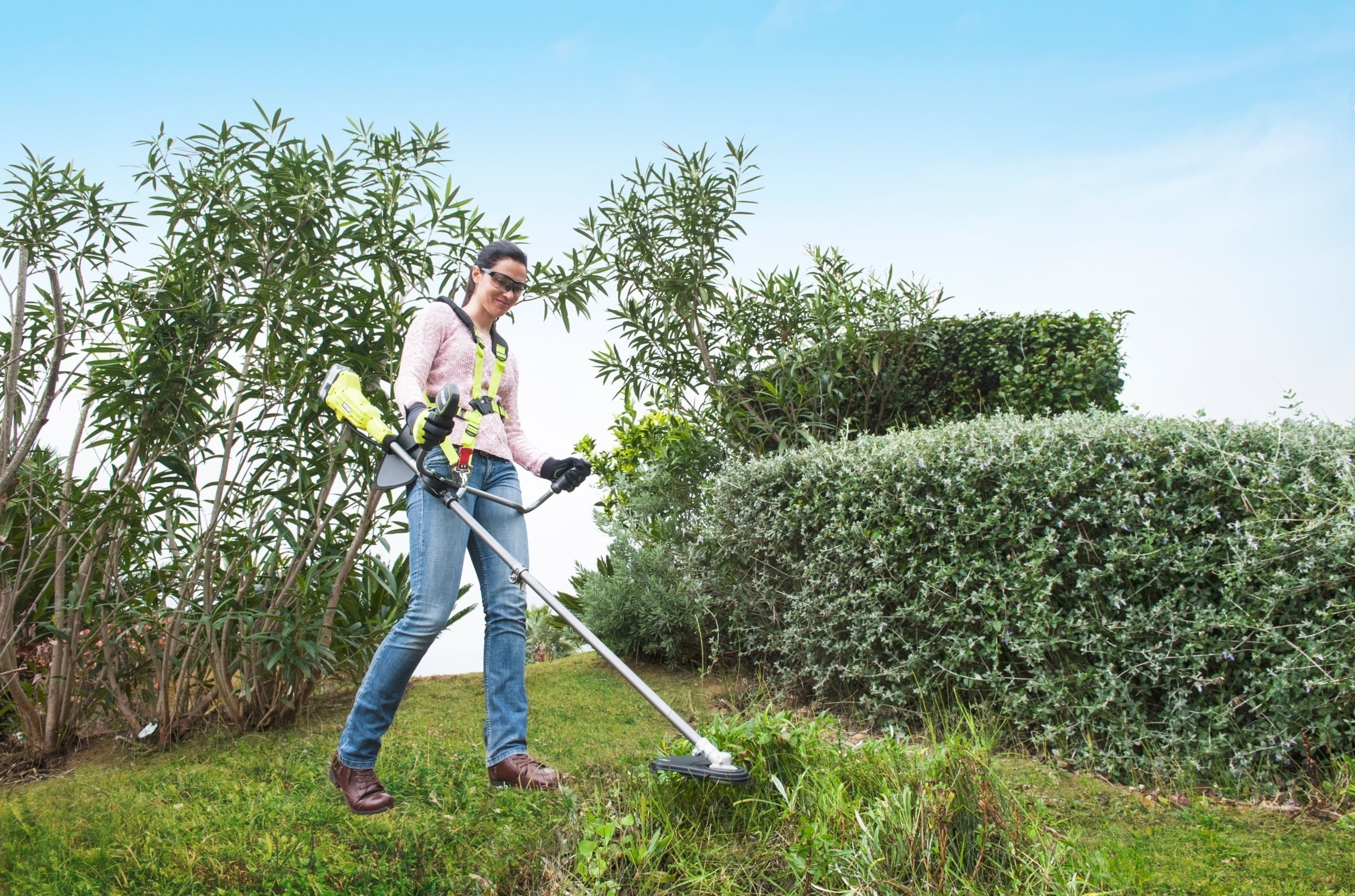 Тример садовий акумуляторний Ryobi ONE+ OBC1820B 18В (без АКБ та ЗП), (5133002619)фото