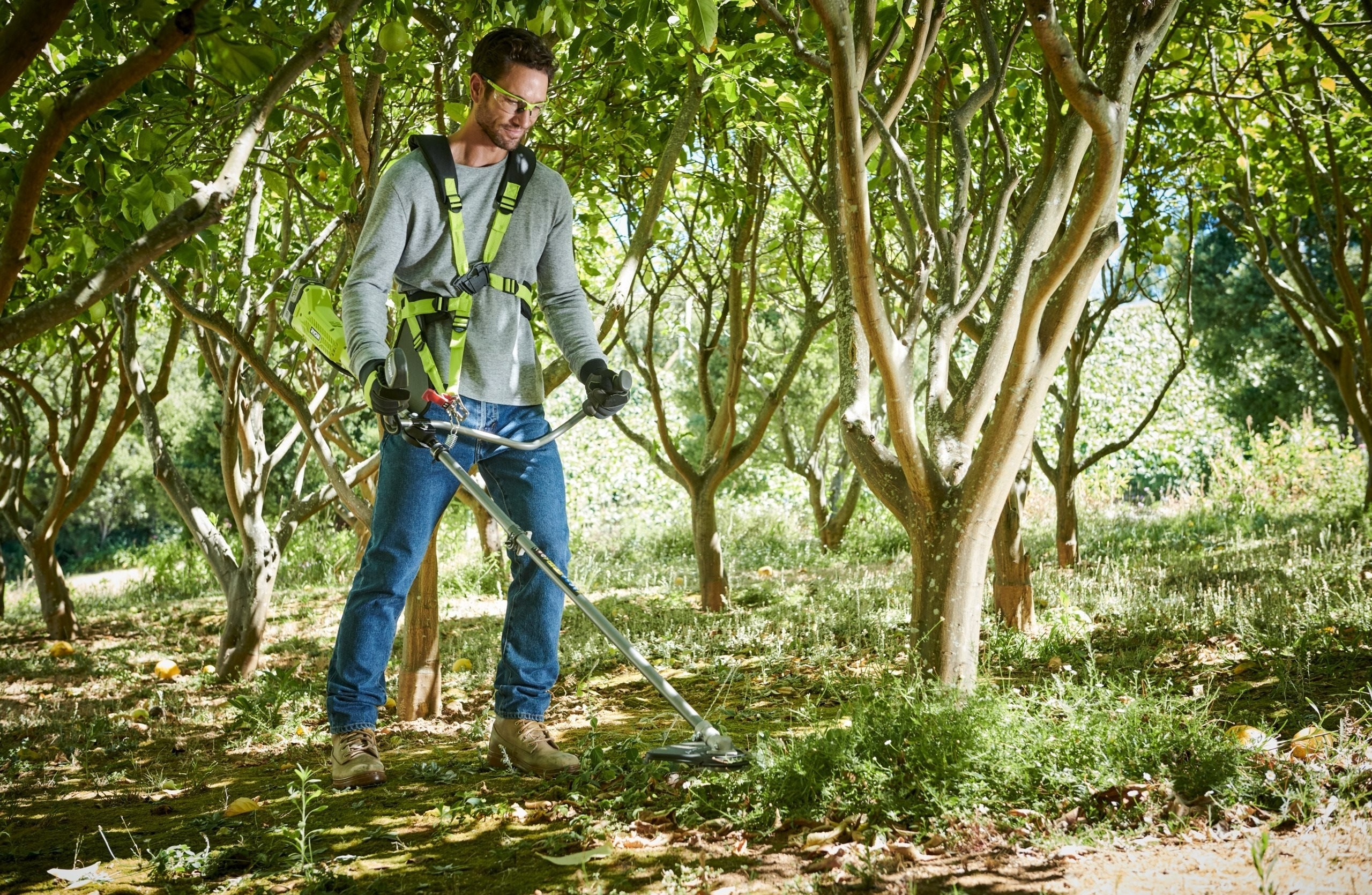 Тример садовий акумуляторний Ryobi ONE+ OBC1820B 18В (без АКБ та ЗП), (5133002619)фото