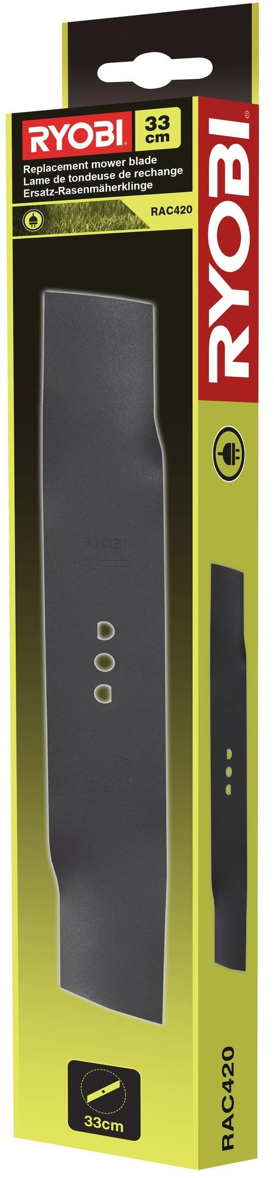 Нож для газонокосилки Ryobi RAC420 для Ryobi RLM13E33S (5132002771) фото 2