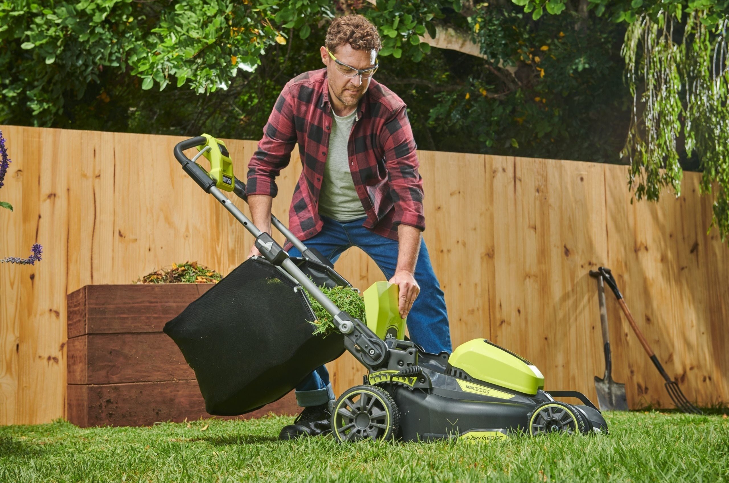 Газонокосилка аккумуляторная Ryobi Max Power RY36LM40A-140 36В (5133005496) фото 11