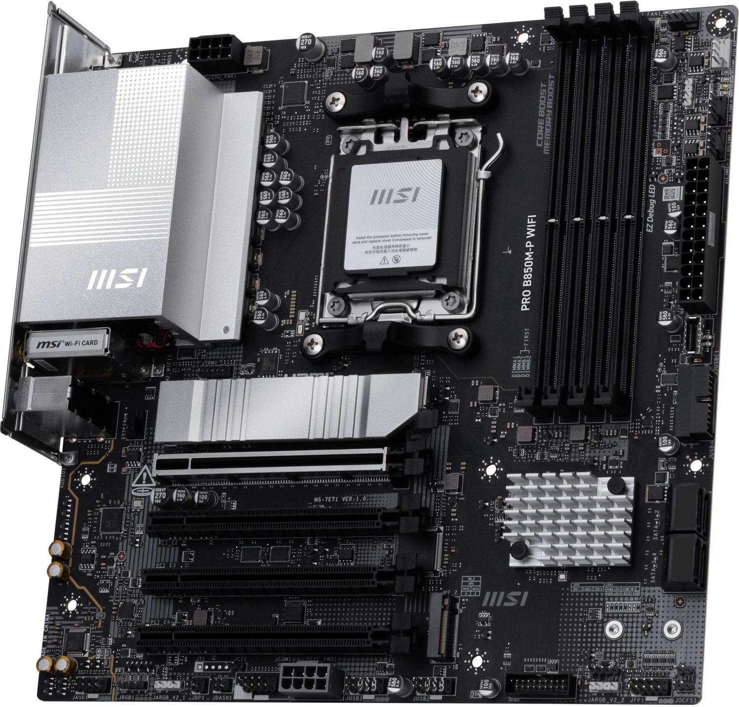 Материнcька плата MSI PRO B850M-P WIFI (911-7E71-001)фото