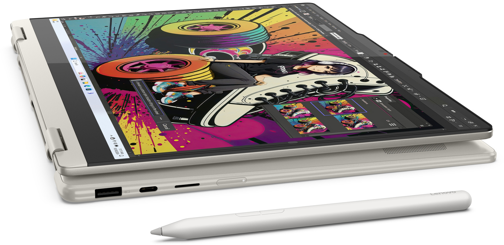 Ноутбук LENOVO Yoga 7 2-in-1 14AKP10 Seashell (83JR007KRA) фото 12