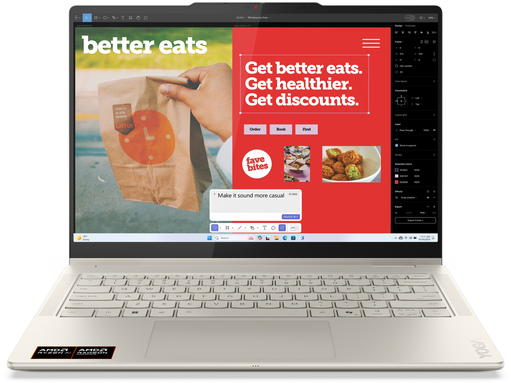 Ноутбук LENOVO Yoga 7 2-in-1 14AKP10 Seashell (83JR007KRA) фото 11