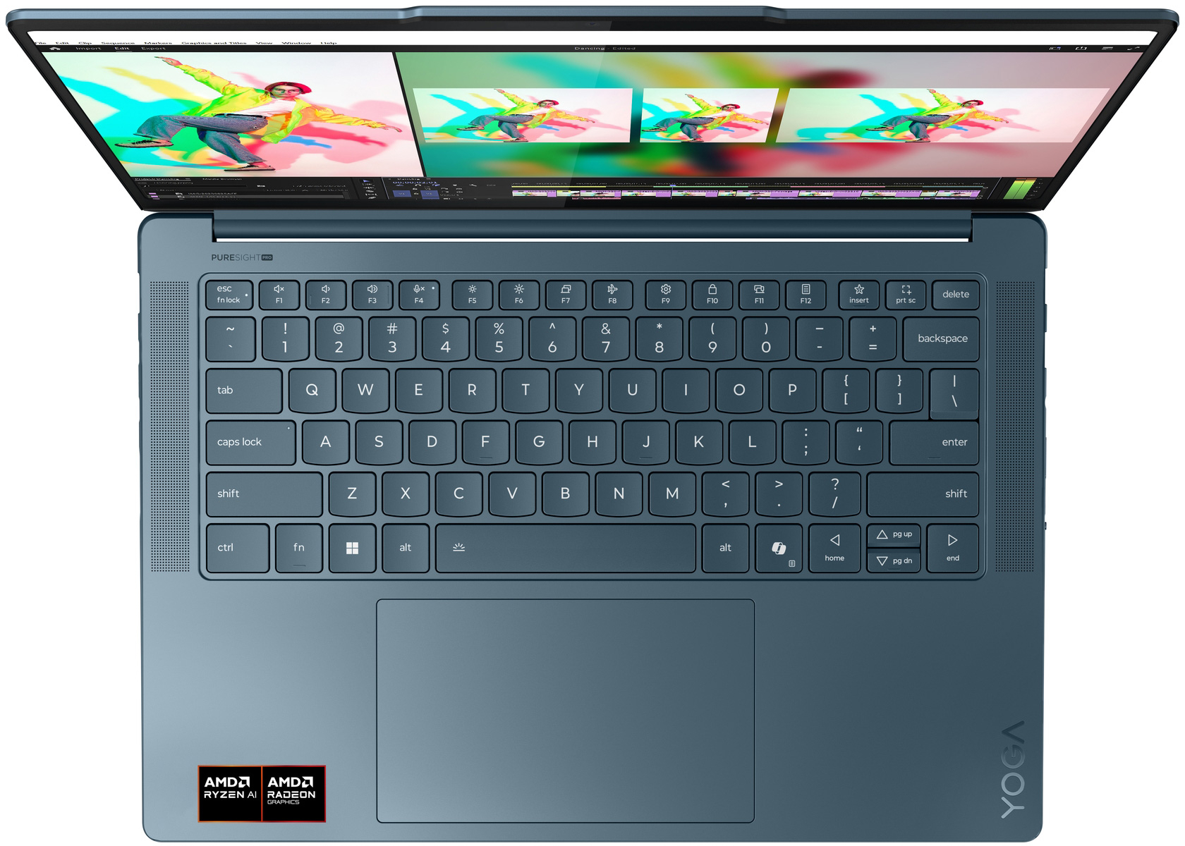 Ноутбук LENOVO Yoga Pro 7 14AKP10 Tidal Teal (83KG001GRA) фото 5
