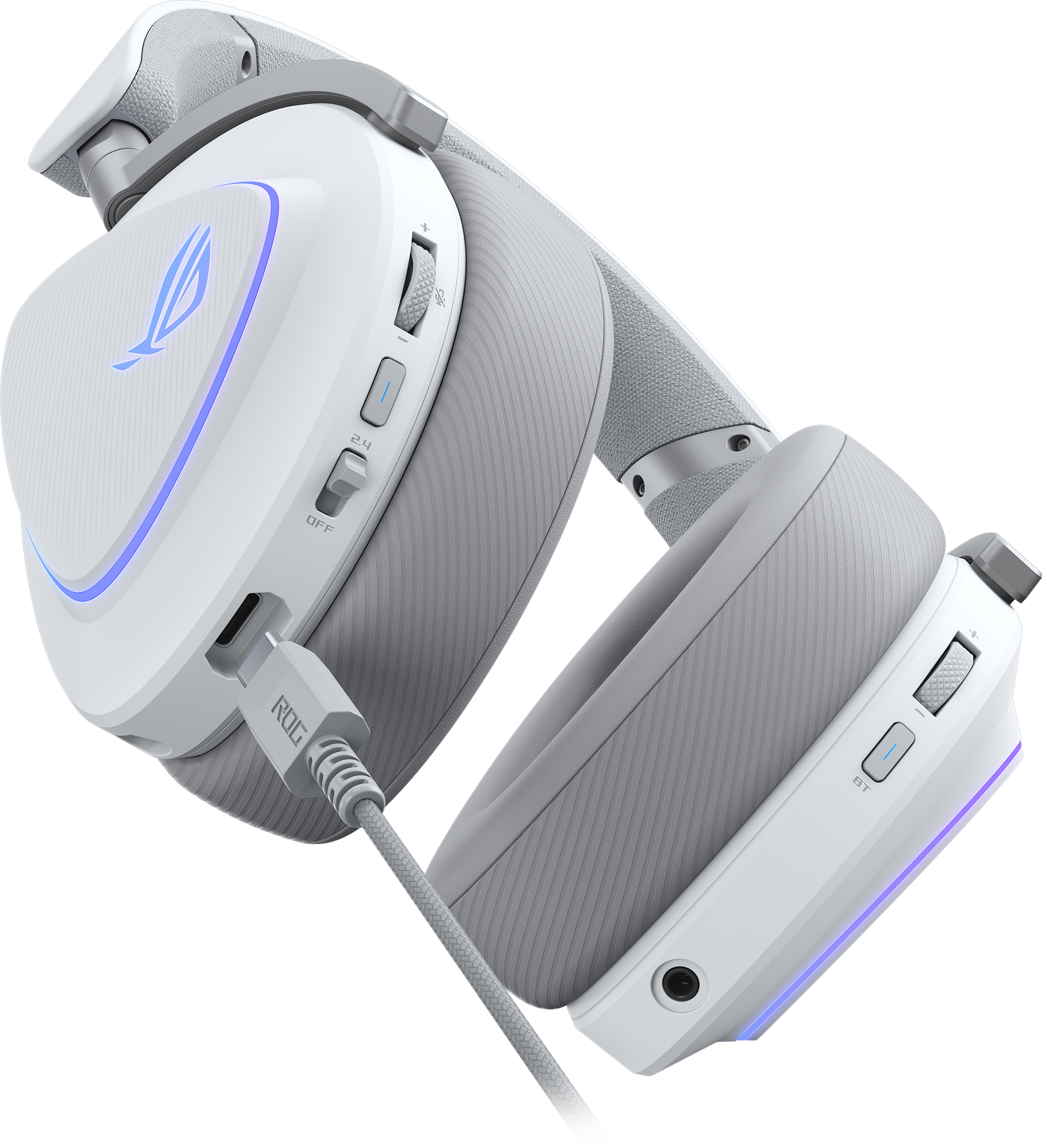 Игровая гарнитура ASUS ROG Delta II Moonlight White (90YH03W0-BHUA10) фото 