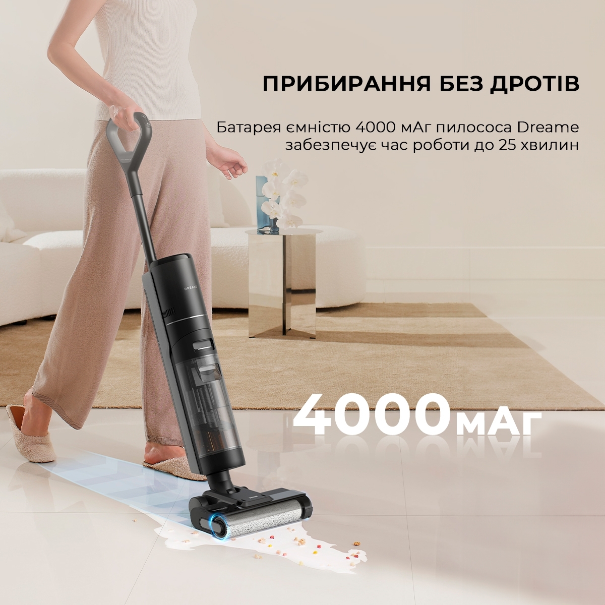 Моющий пылесос Dreame Wet&Dry Vacuum Cleaner H12S HHR30B фото 13