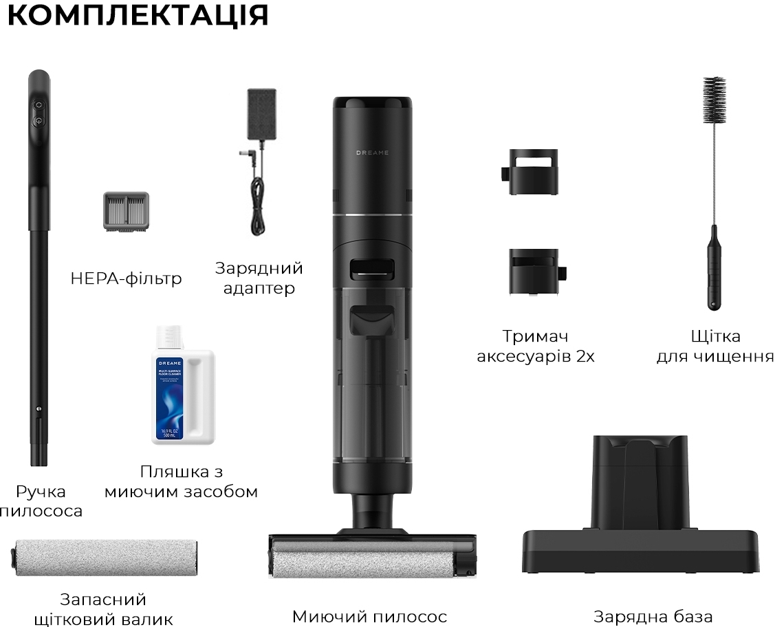 Моющий пылесос Dreame Wet&Dry Vacuum Cleaner H12S HHR30B фото 14