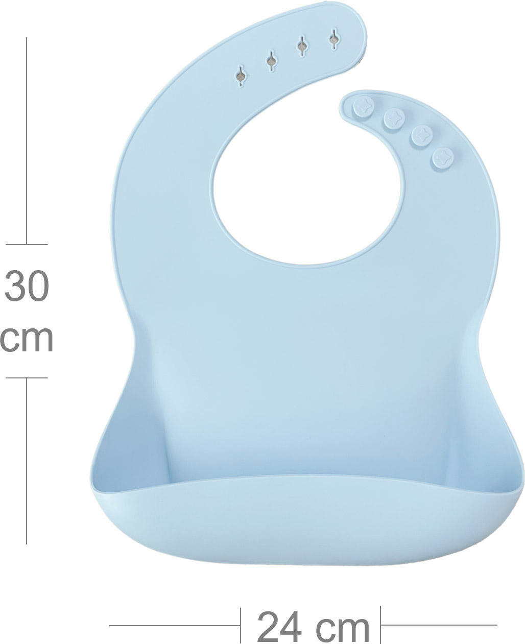 Нагрудник силіконовий 100% MinikOiOi BASICS Mineral Blue (101020053)фото2