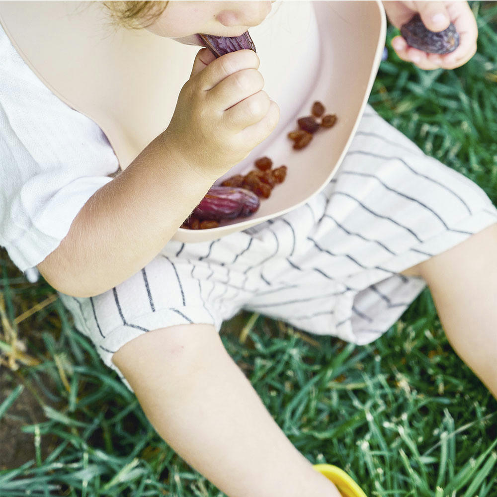 Нагрудник силіконовий 100% MinikOiOi BASICS Mineral Blue (101020053)фото6