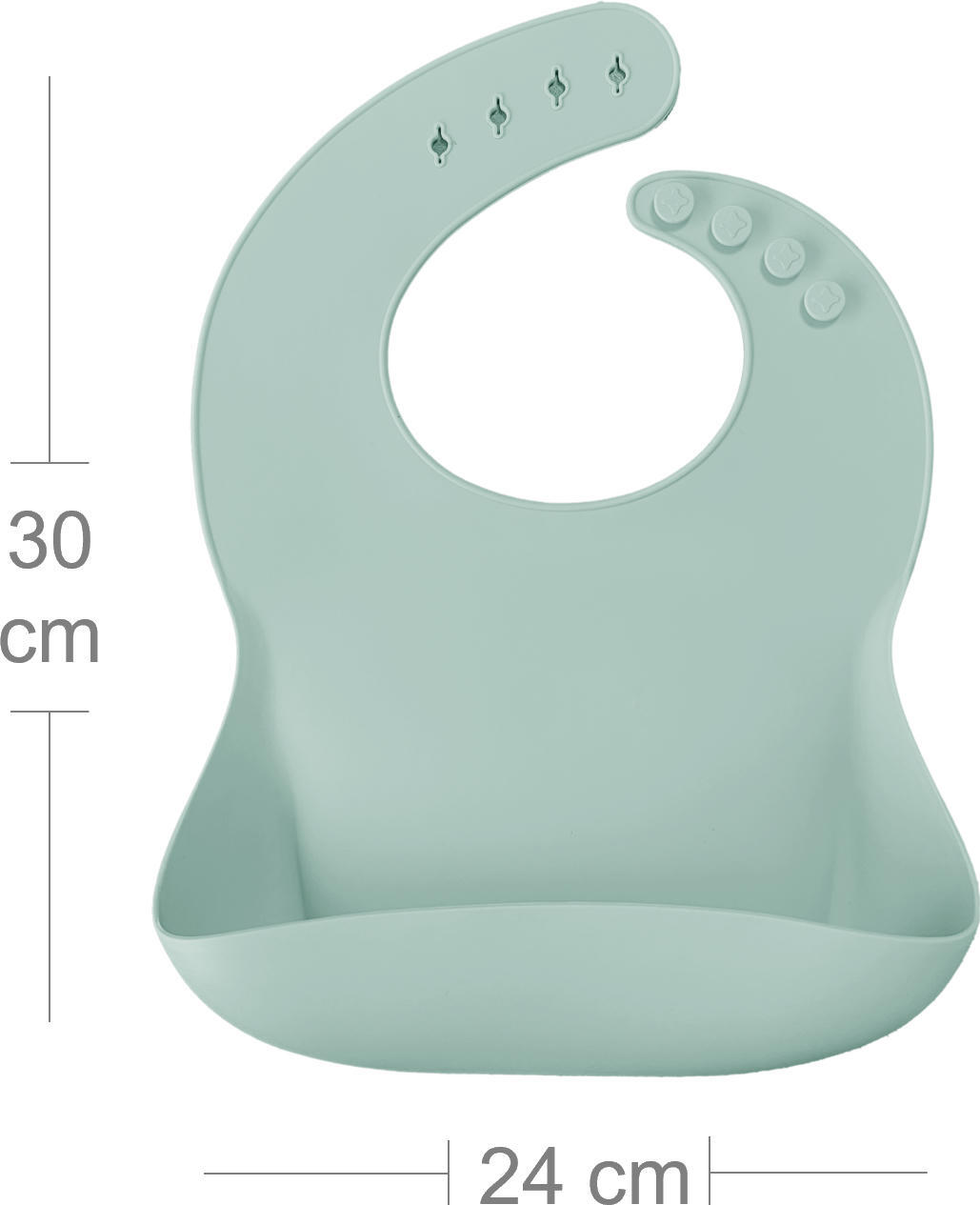 Нагрудник силиконовый 100% MinikOiOi BASICS River Green (101020058) фото 2