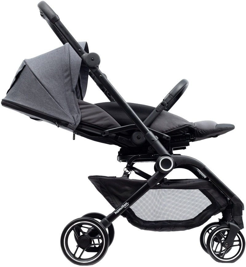 Коляска прогулянкова Hamilton by Yoop T1 Dark Grey (65559)фото4