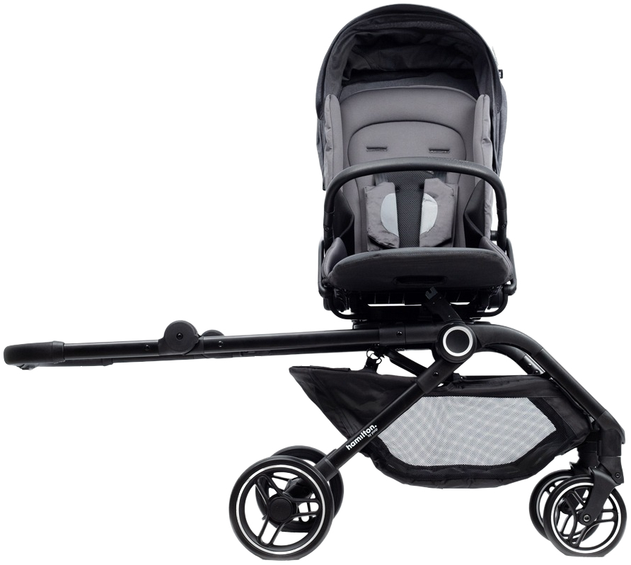 Коляска прогулянкова Hamilton by Yoop T1 Dark Grey (65559)фото6