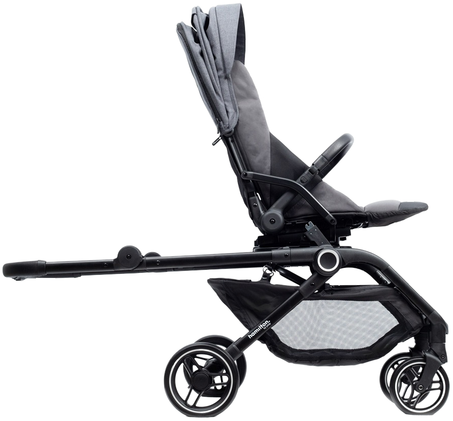 Коляска прогулянкова Hamilton by Yoop T1 Dark Grey (65559)фото5