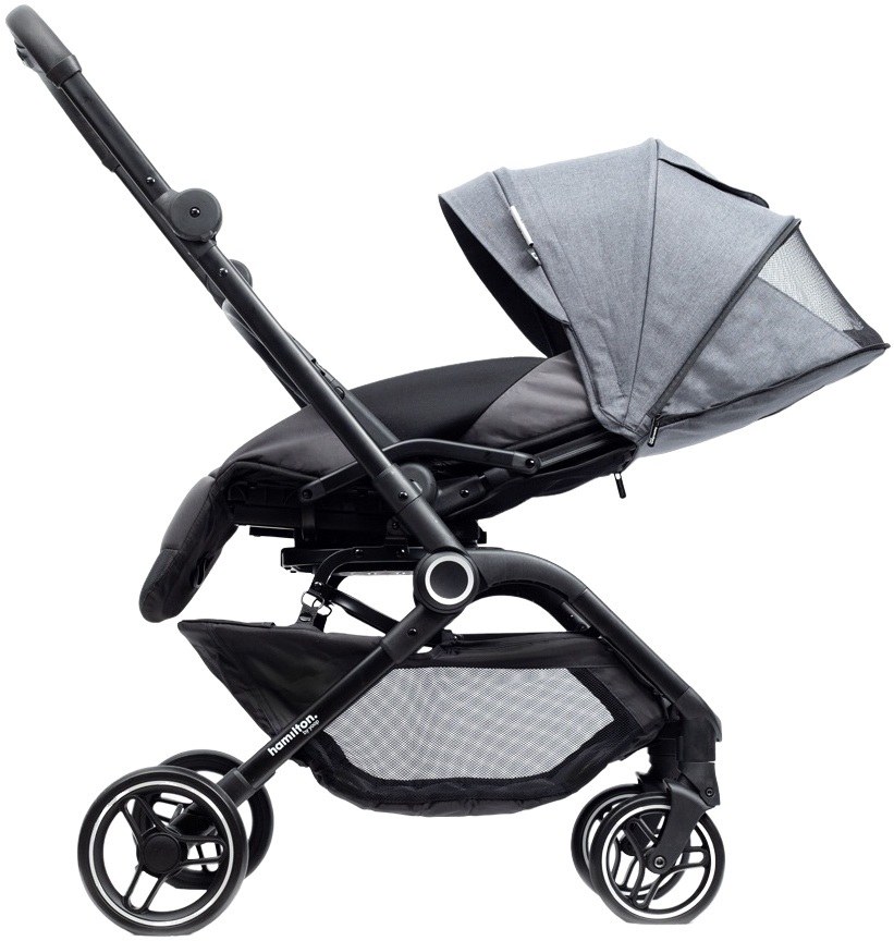 Коляска прогулянкова Hamilton by Yoop T1 Dark Grey (65559)фото8