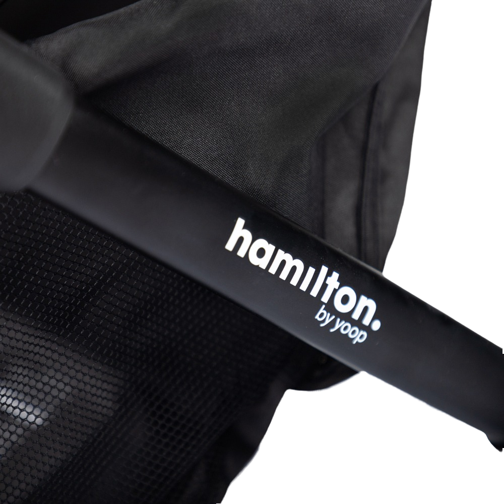 Коляска прогулянкова Hamilton by Yoop T1 Dark Grey (65559)фото10