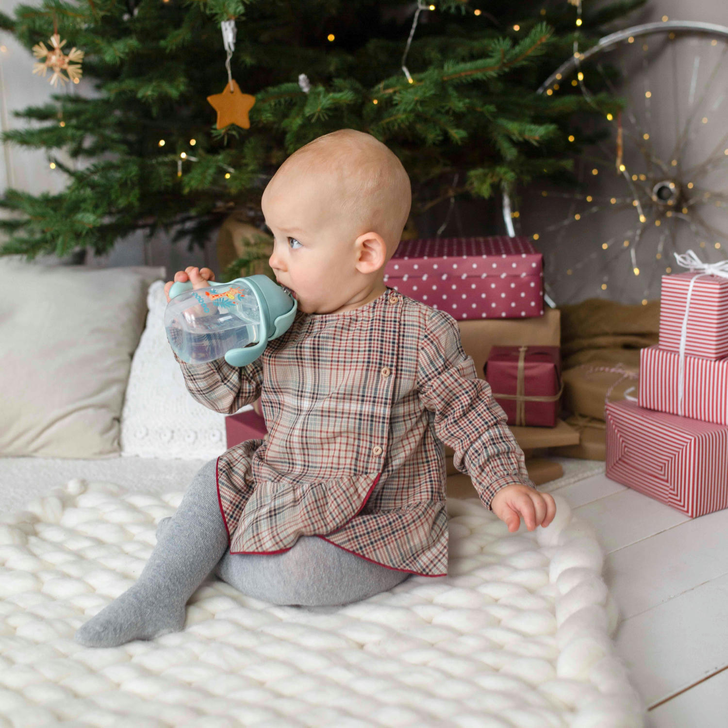 Чашка непроливайка BABOO с силиконовой соломинкой, 260мл, Safari, зеленая, 9+ мес (8-122) фото 6