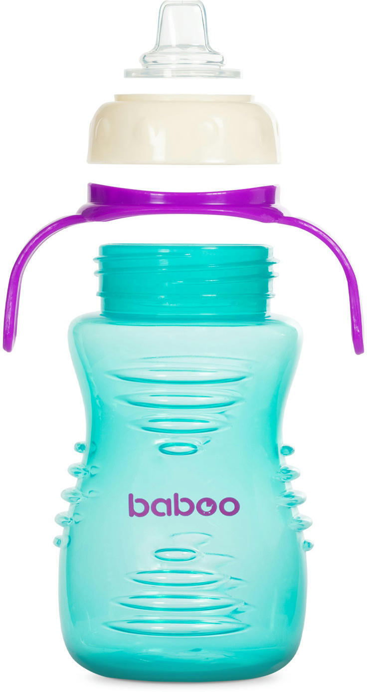 Чашка непроливайка BABOO с силиконовым носиком, 260 мл, мята, 6+ мес (8-124) фото 4